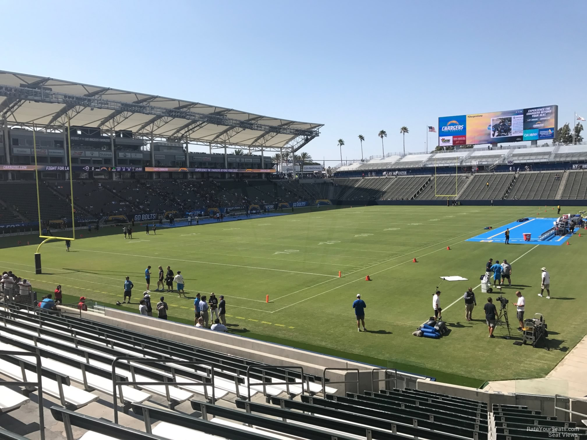 section 139, row s seat view  for football - dignity health sports park
