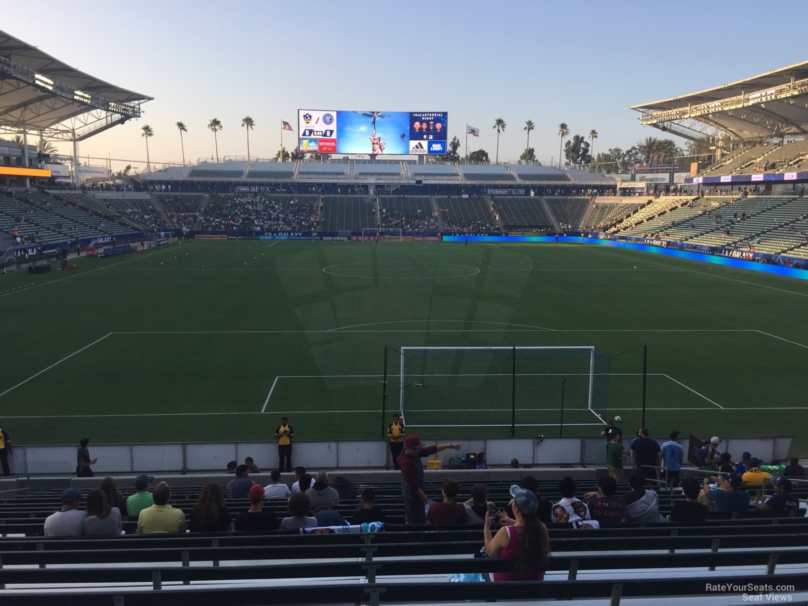 section 101, row v seat view  for soccer - dignity health sports park