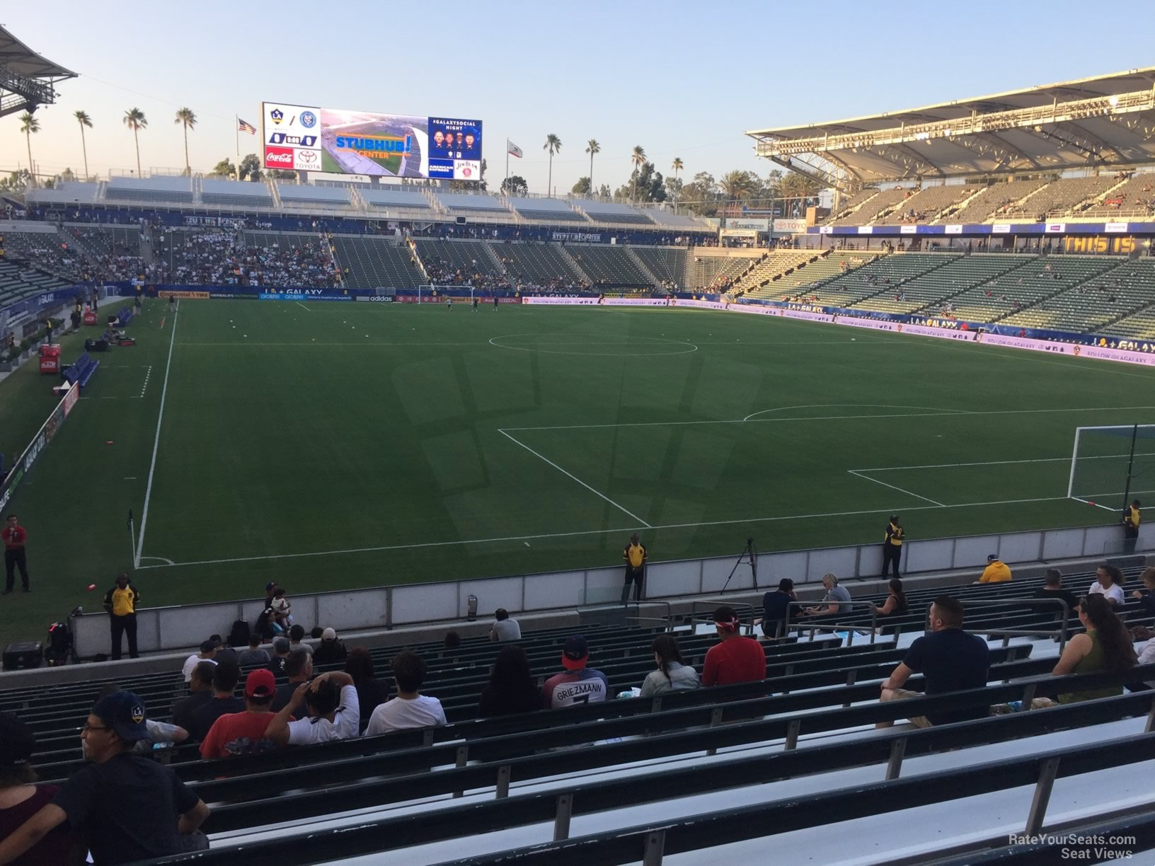 section 103, row v seat view  for soccer - dignity health sports park