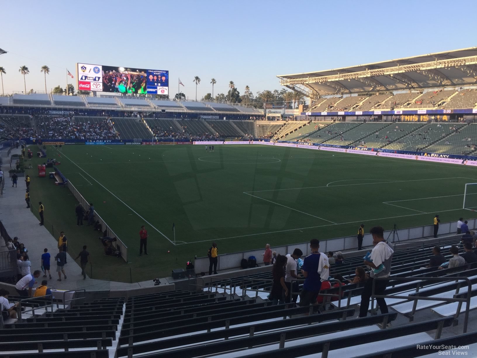 section 104, row v seat view  for soccer - dignity health sports park