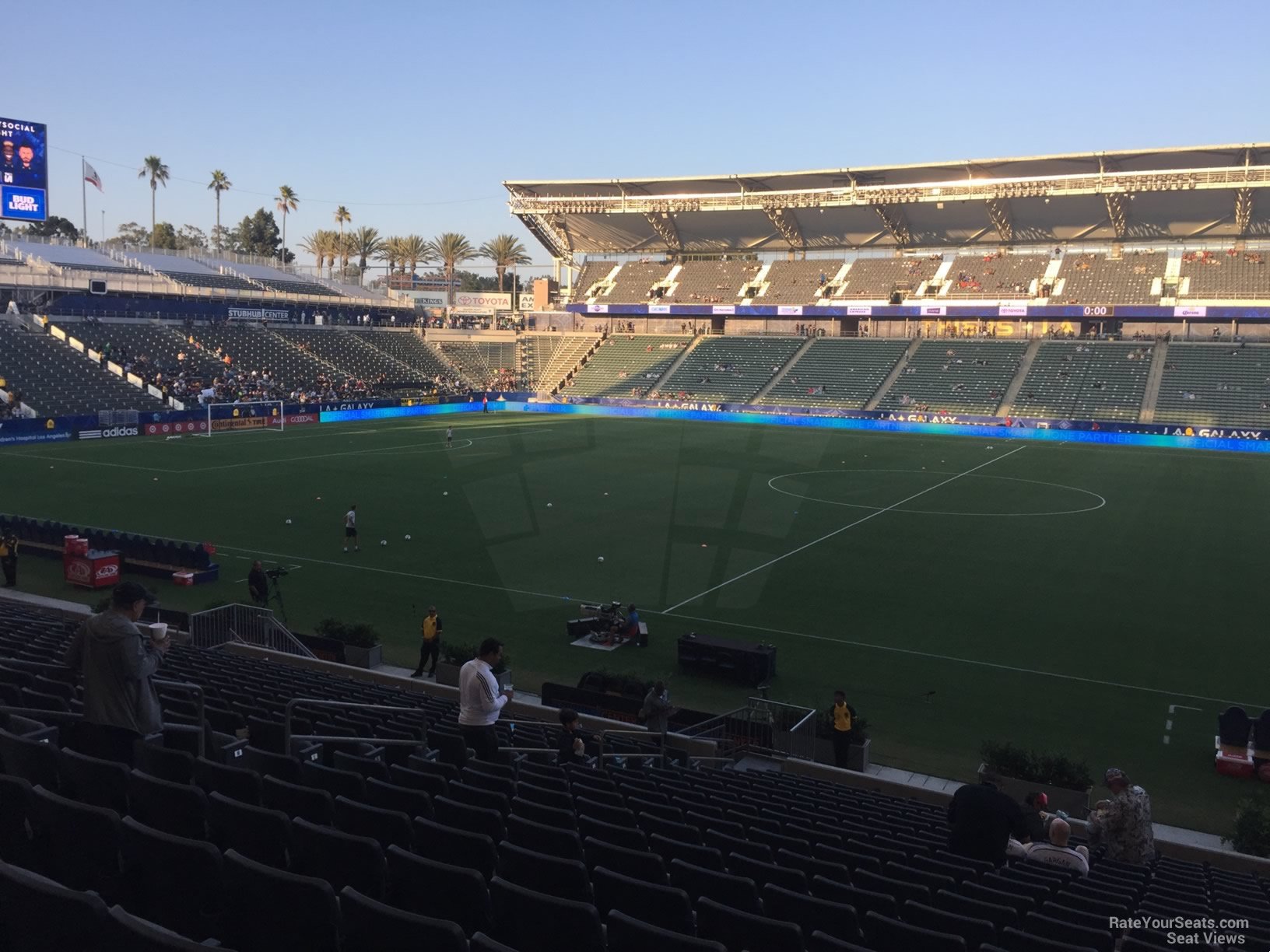 section 110, row v seat view  for soccer - dignity health sports park