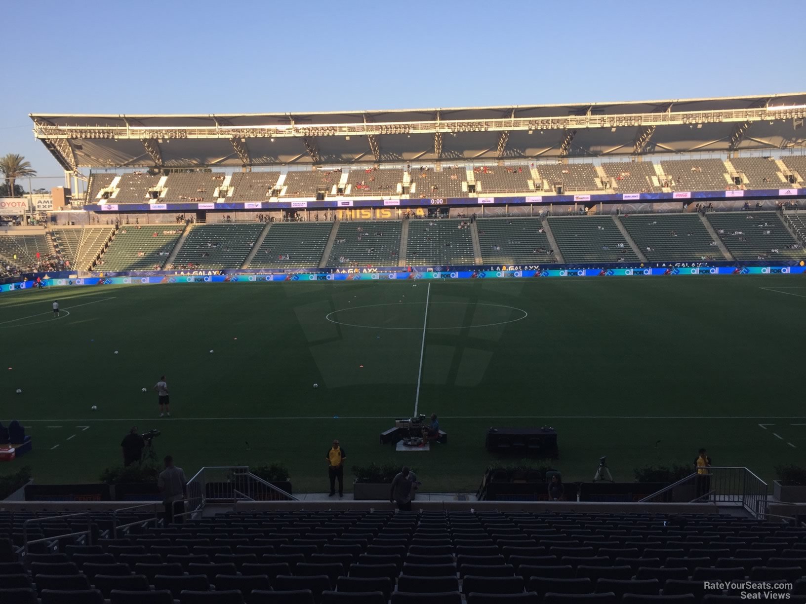 section 111, row v seat view  for soccer - dignity health sports park