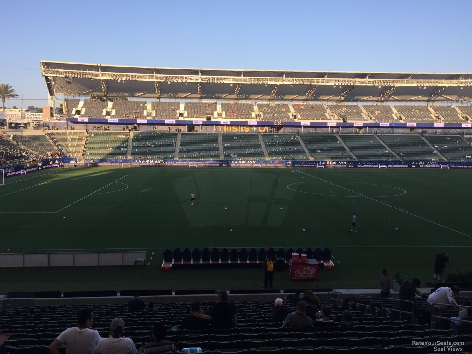 section 113, row v seat view  for soccer - dignity health sports park