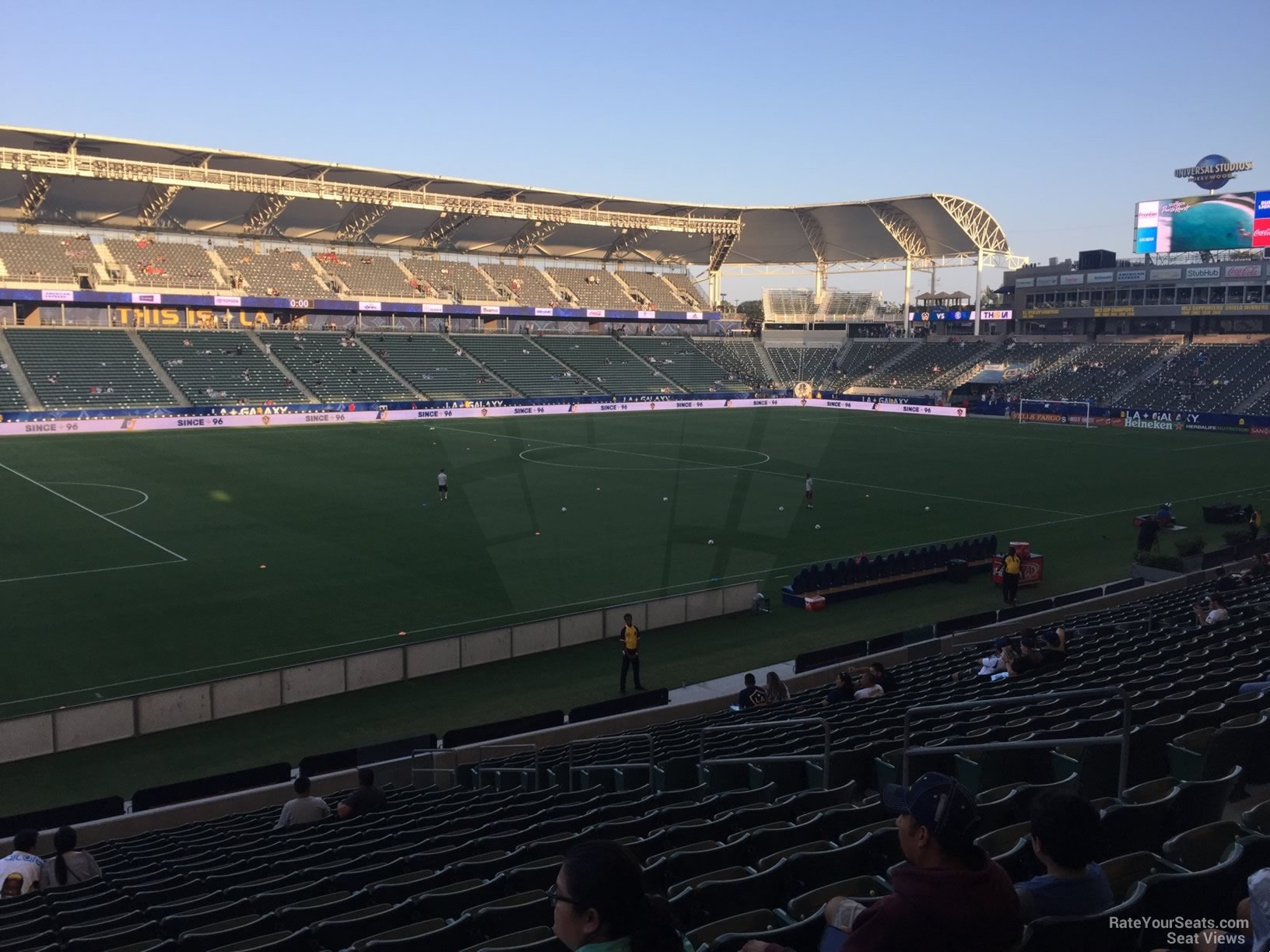 section 115, row v seat view  for soccer - dignity health sports park