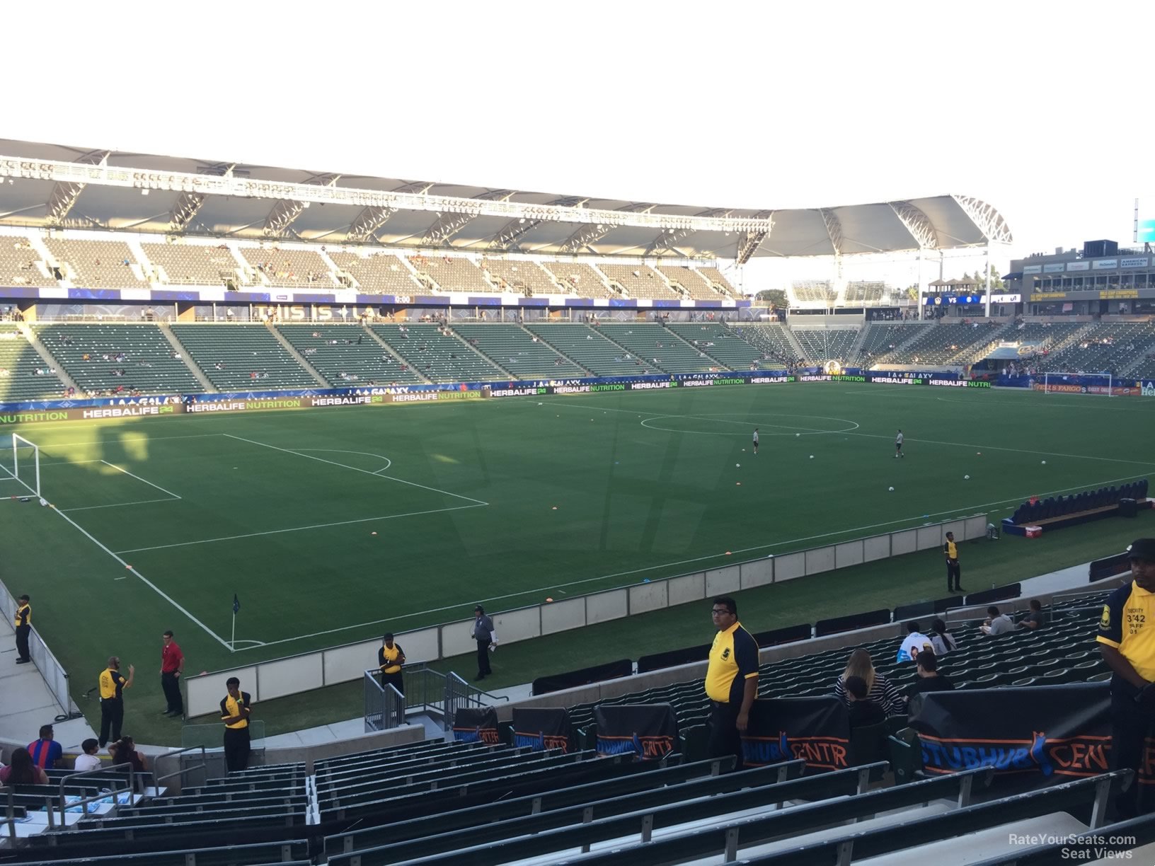 section 116, row v seat view  for soccer - dignity health sports park
