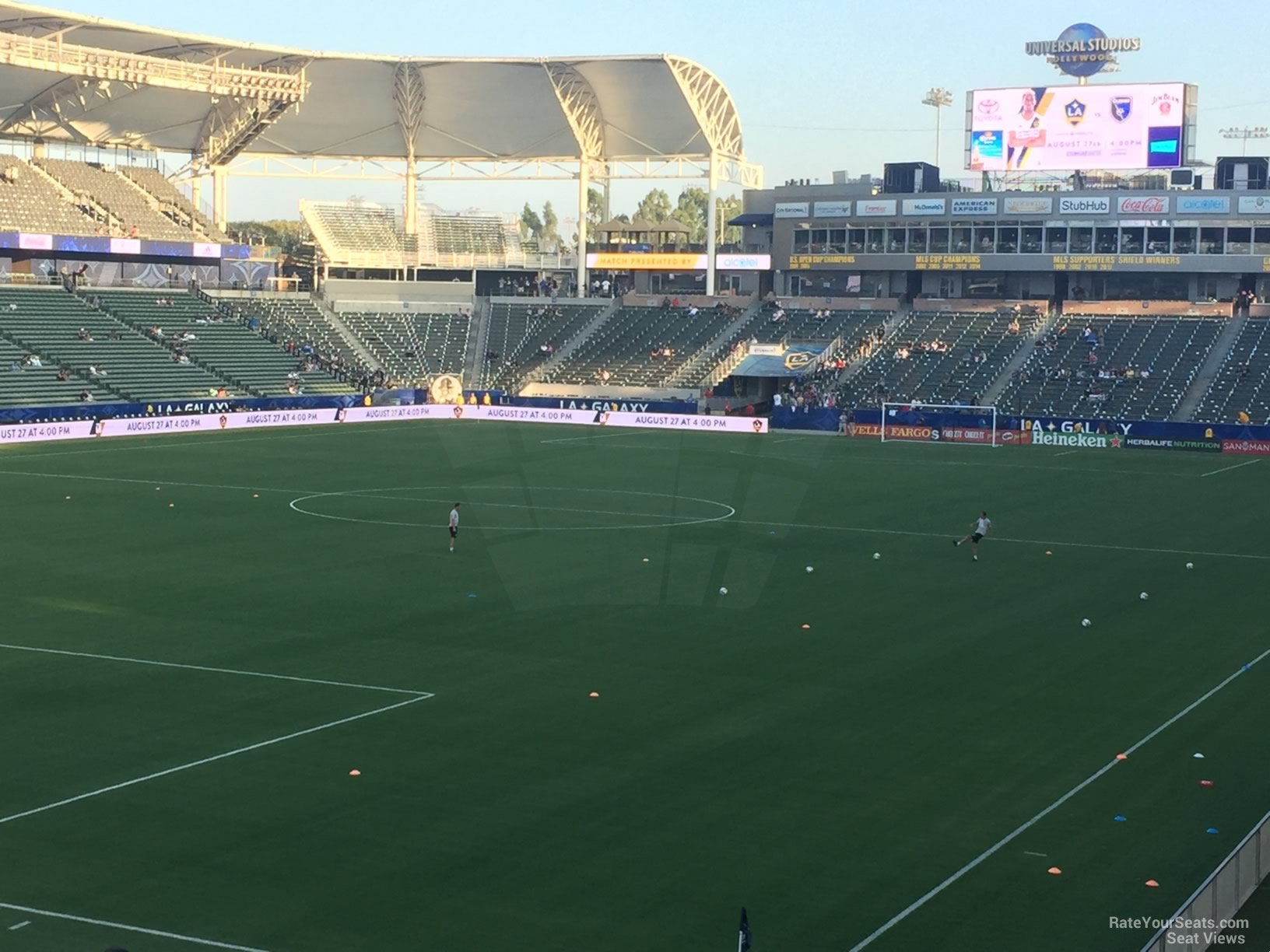 section 118, row v seat view  for soccer - dignity health sports park