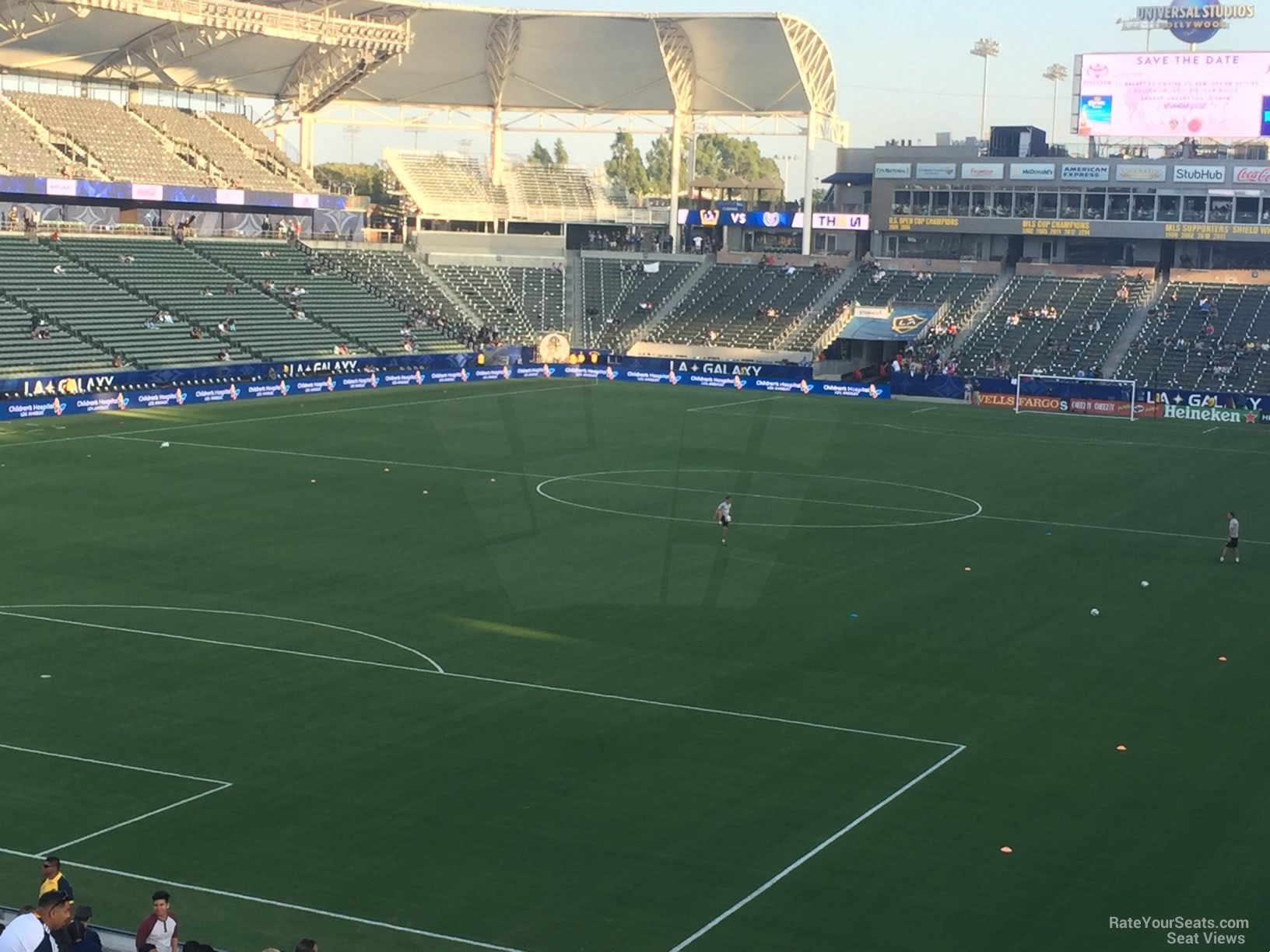 section 119, row v seat view  for soccer - dignity health sports park