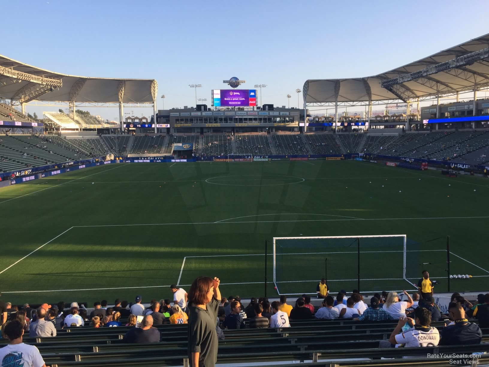section 122, row v seat view  for soccer - dignity health sports park