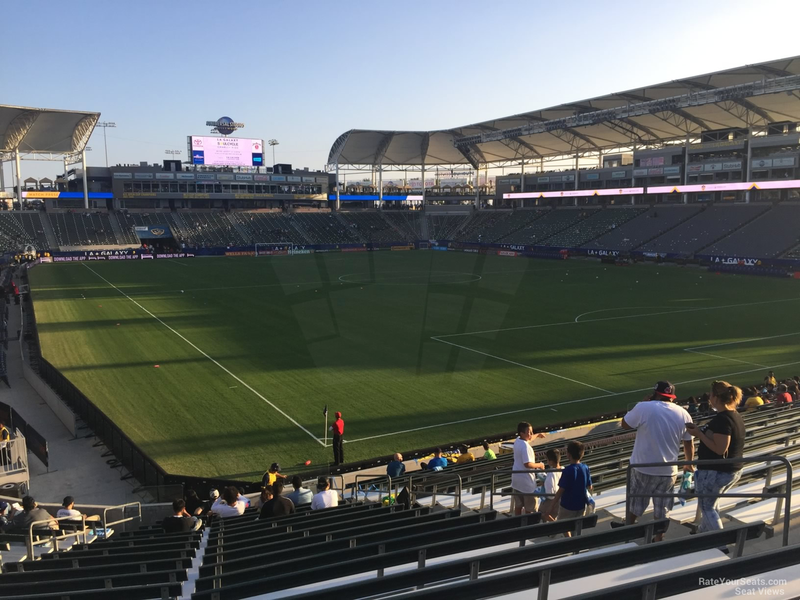 section 125, row v seat view  for soccer - dignity health sports park