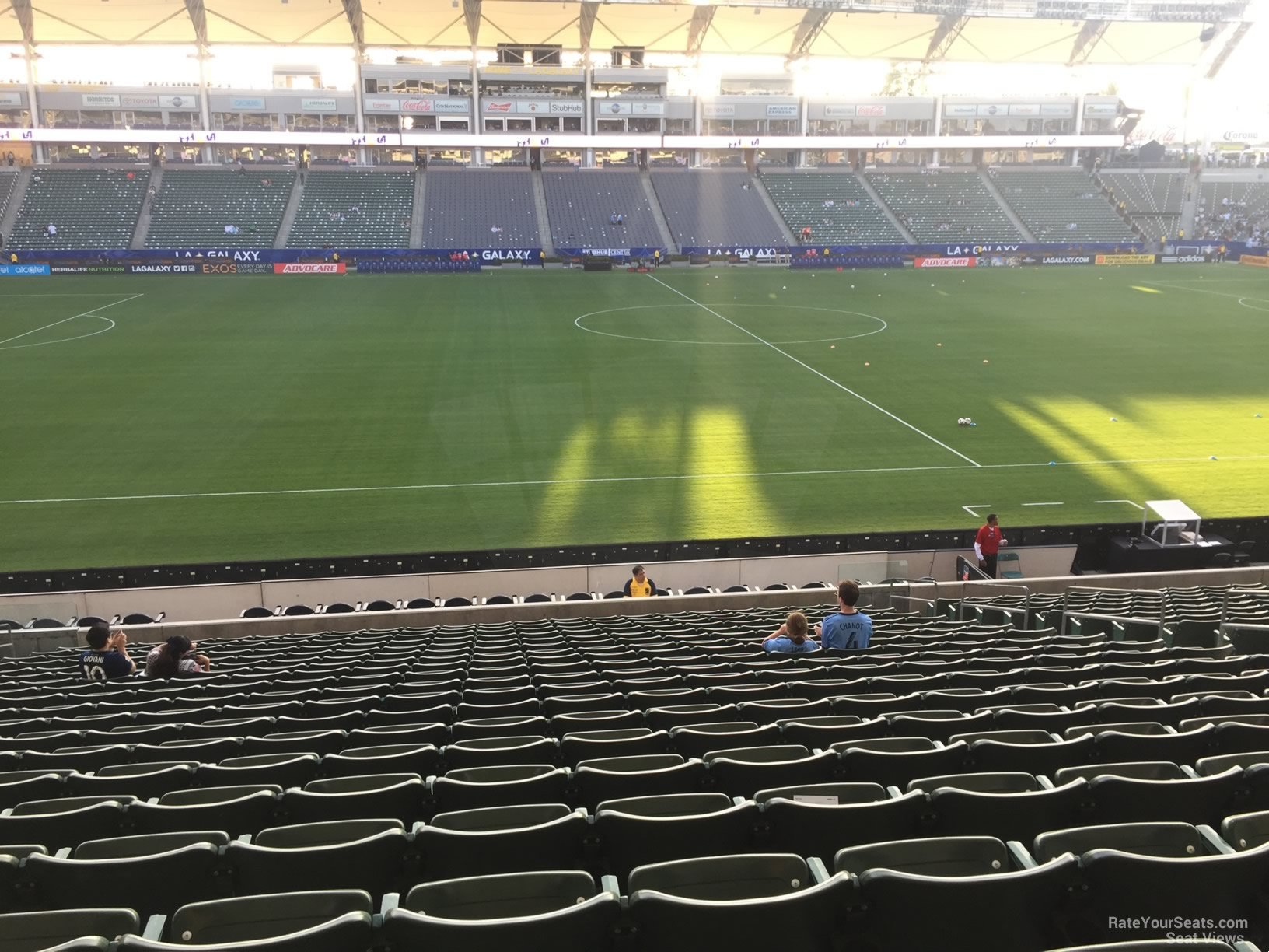 section 133, row v seat view  for soccer - dignity health sports park