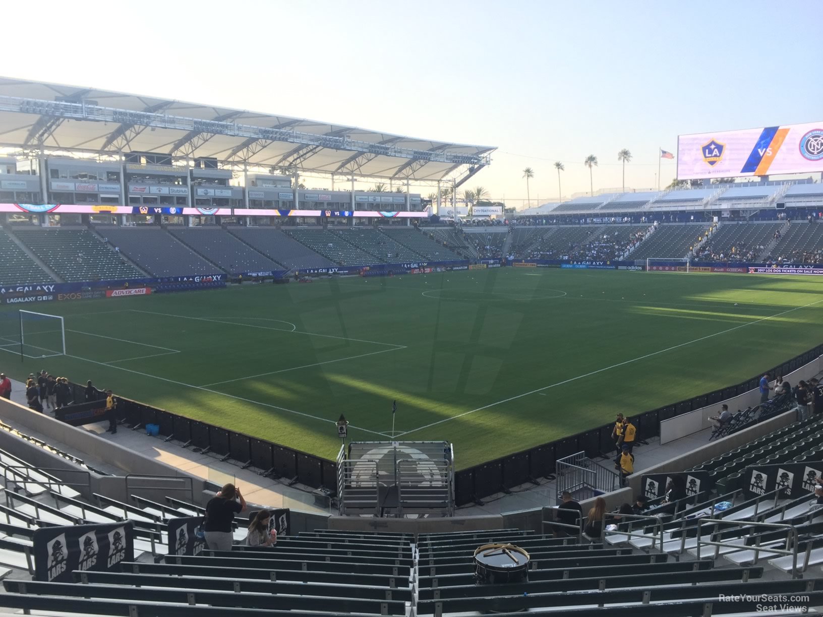 section 138, row v seat view  for soccer - dignity health sports park