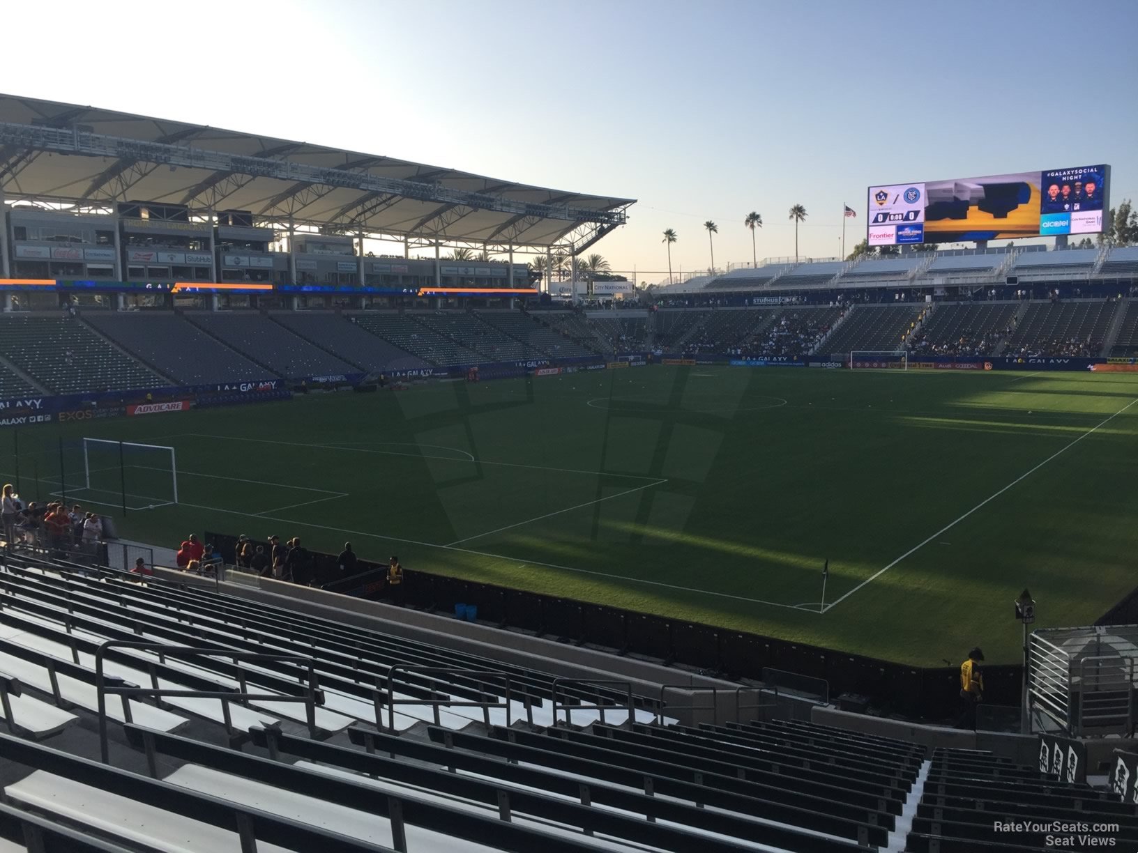 section 139, row v seat view  for soccer - dignity health sports park
