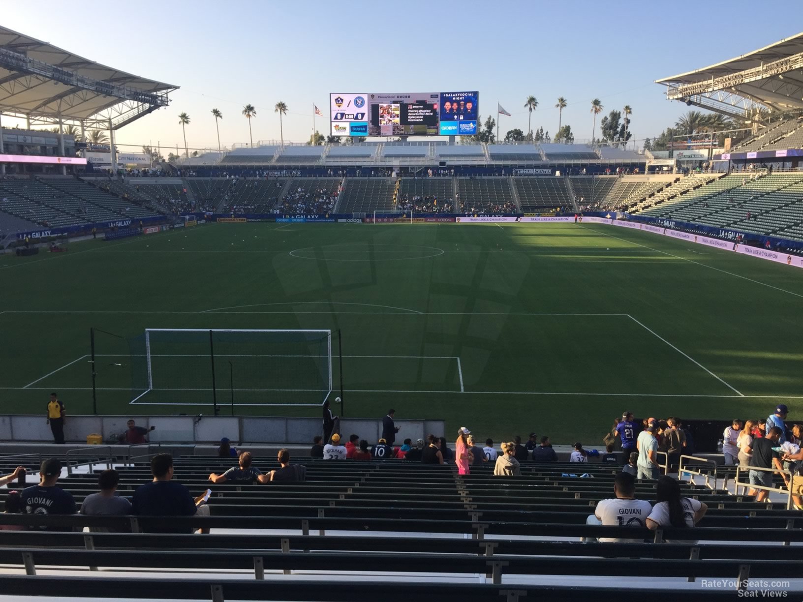 section 142, row v seat view  for soccer - dignity health sports park