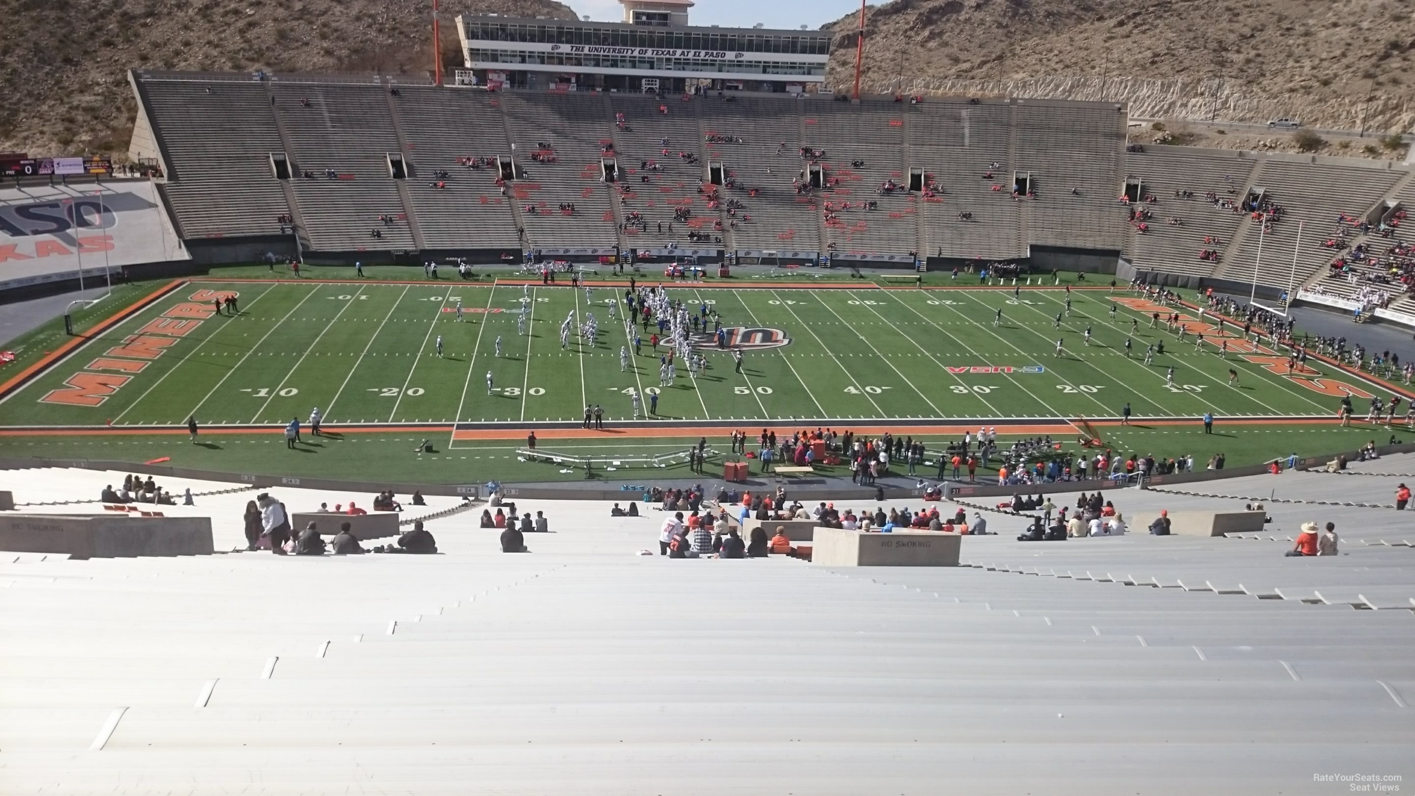 section 23, row 84 seat view  for football - sun bowl stadium