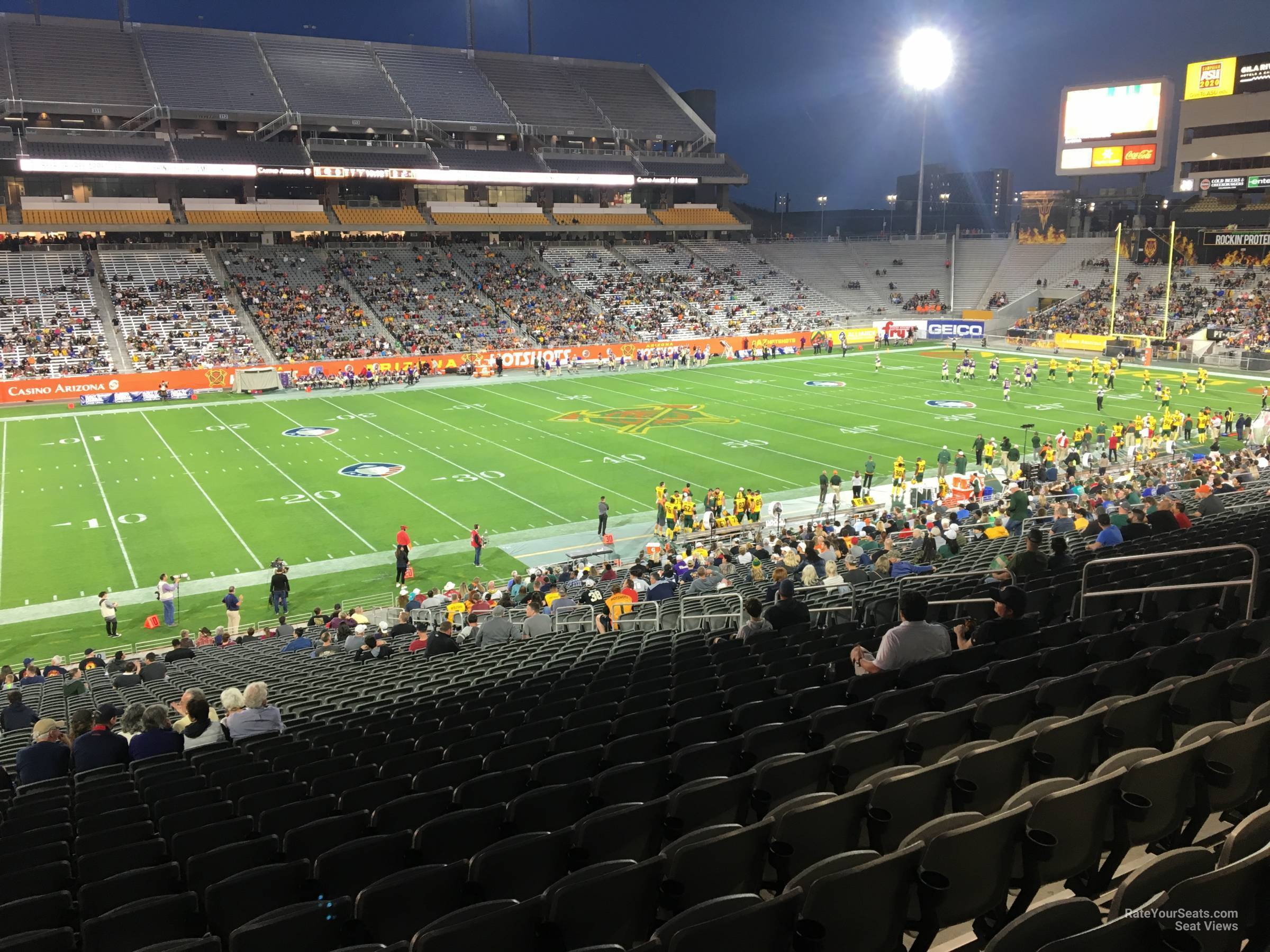 section 10, row 37 seat view  - sun devil stadium