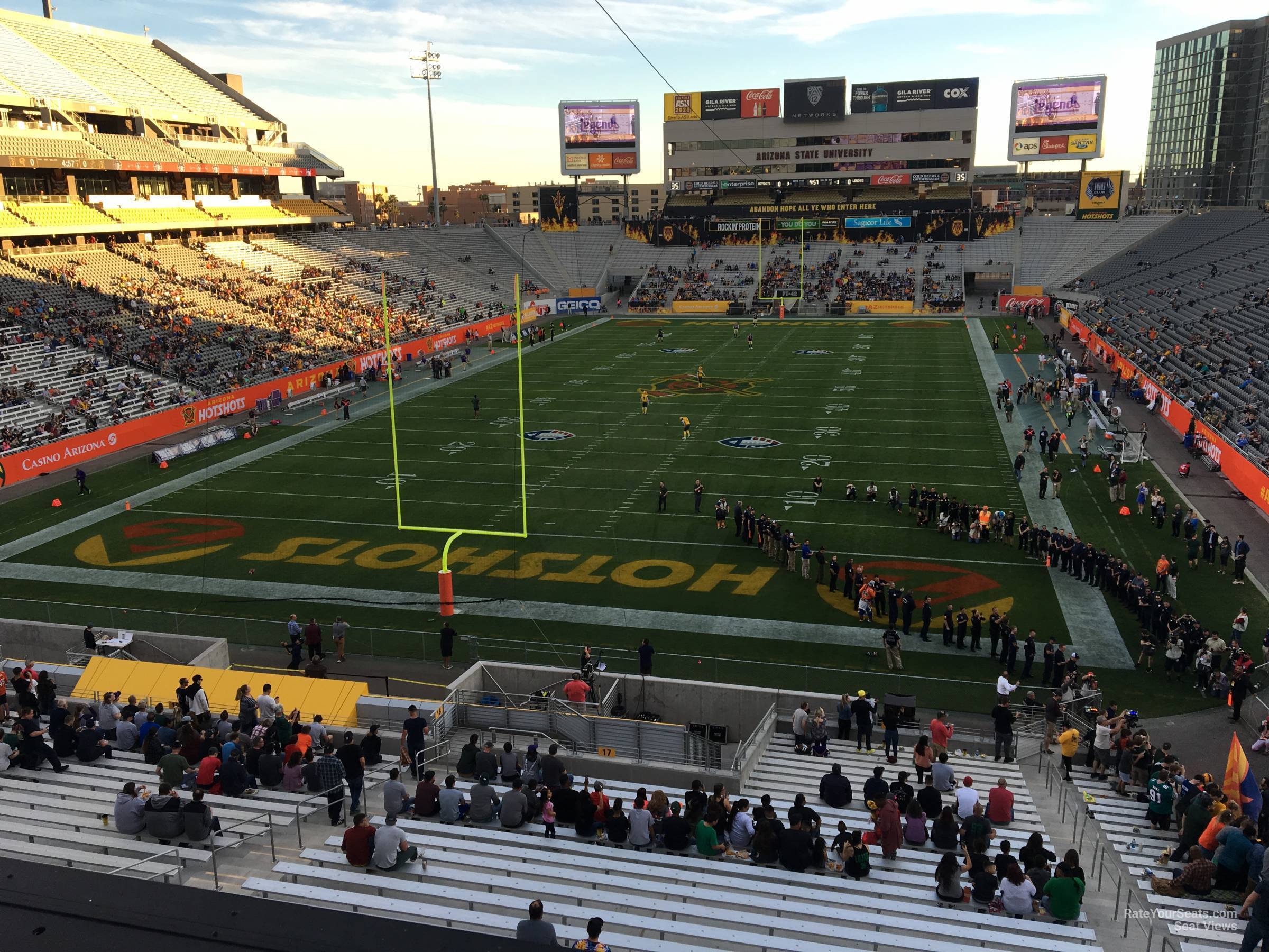 section 121, row 3 seat view  - sun devil stadium