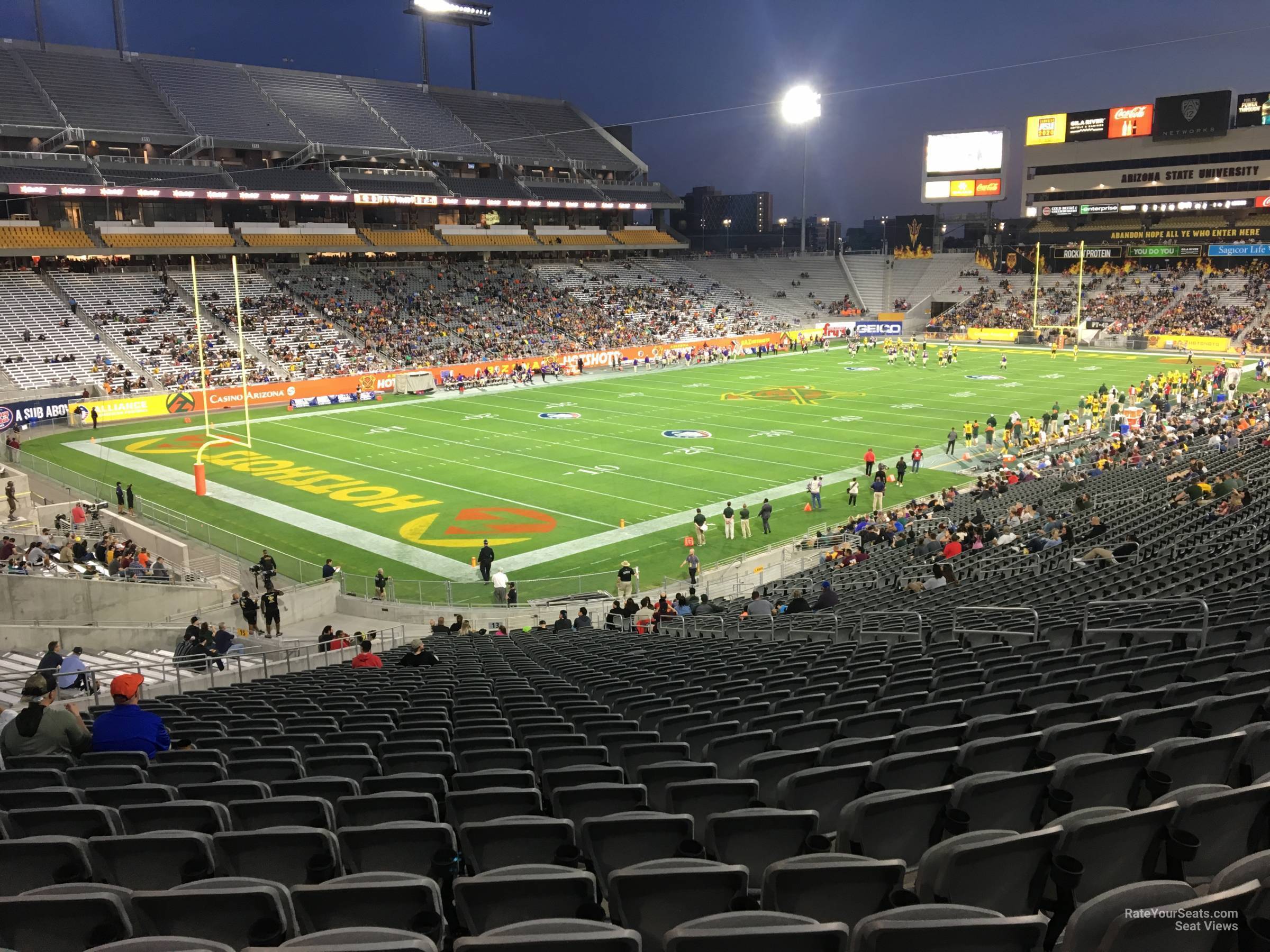 section 13, row 37 seat view  - sun devil stadium