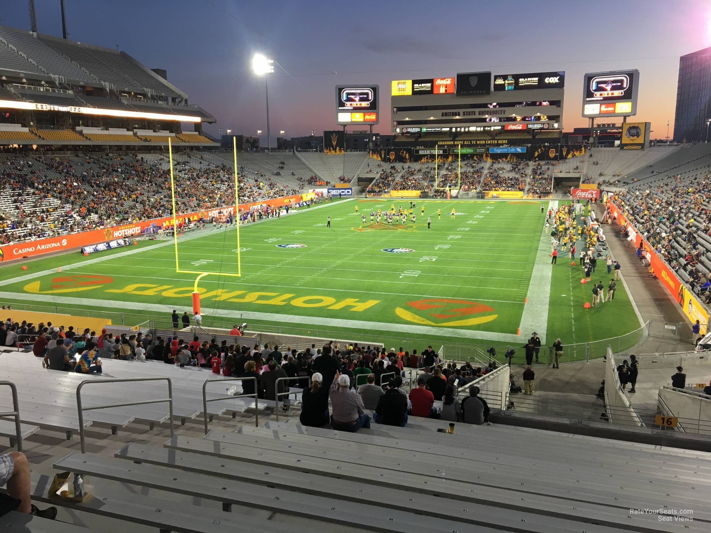 section 16, row 37 seat view  - sun devil stadium