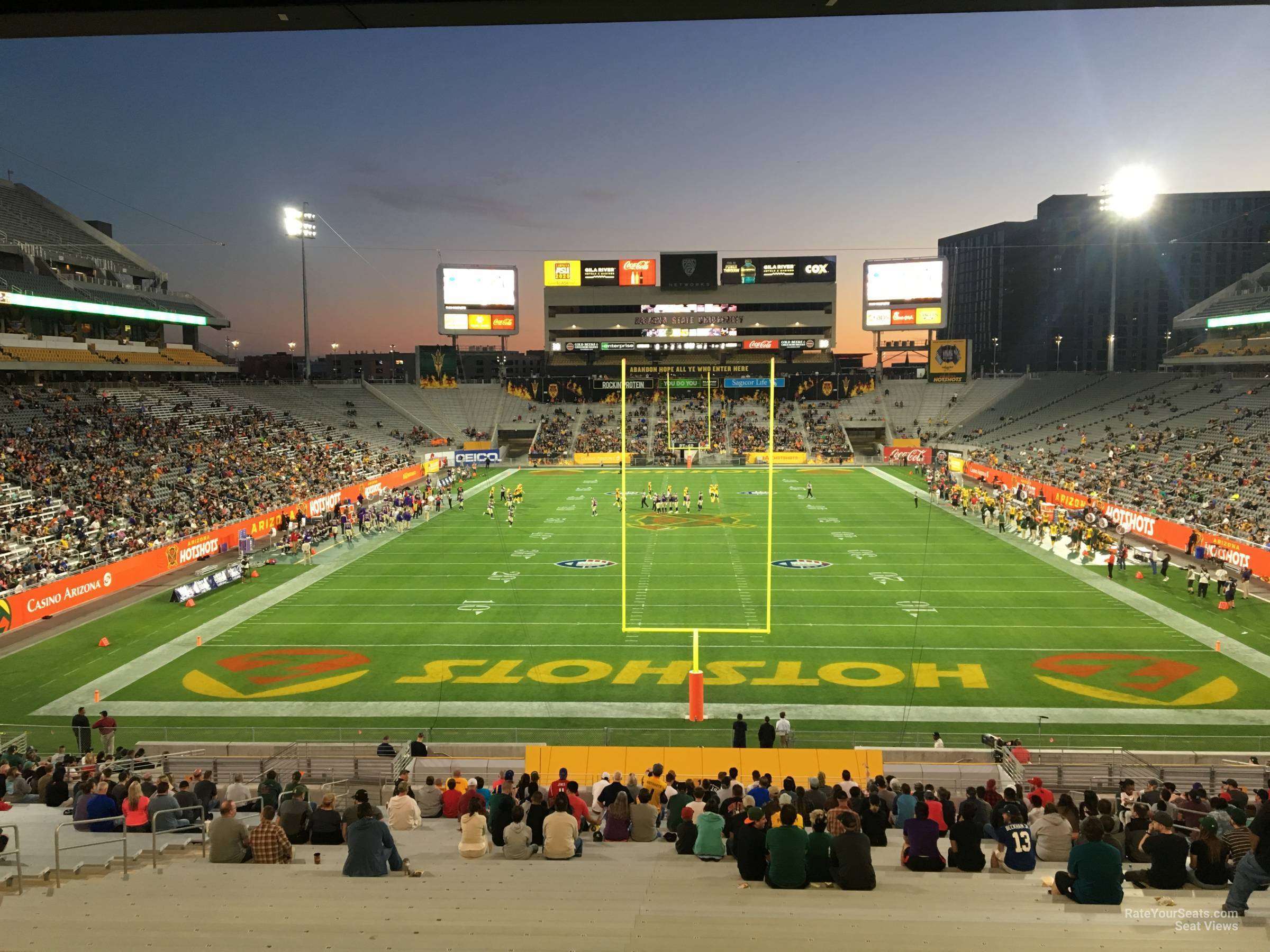 section 18, row 37 seat view  - sun devil stadium