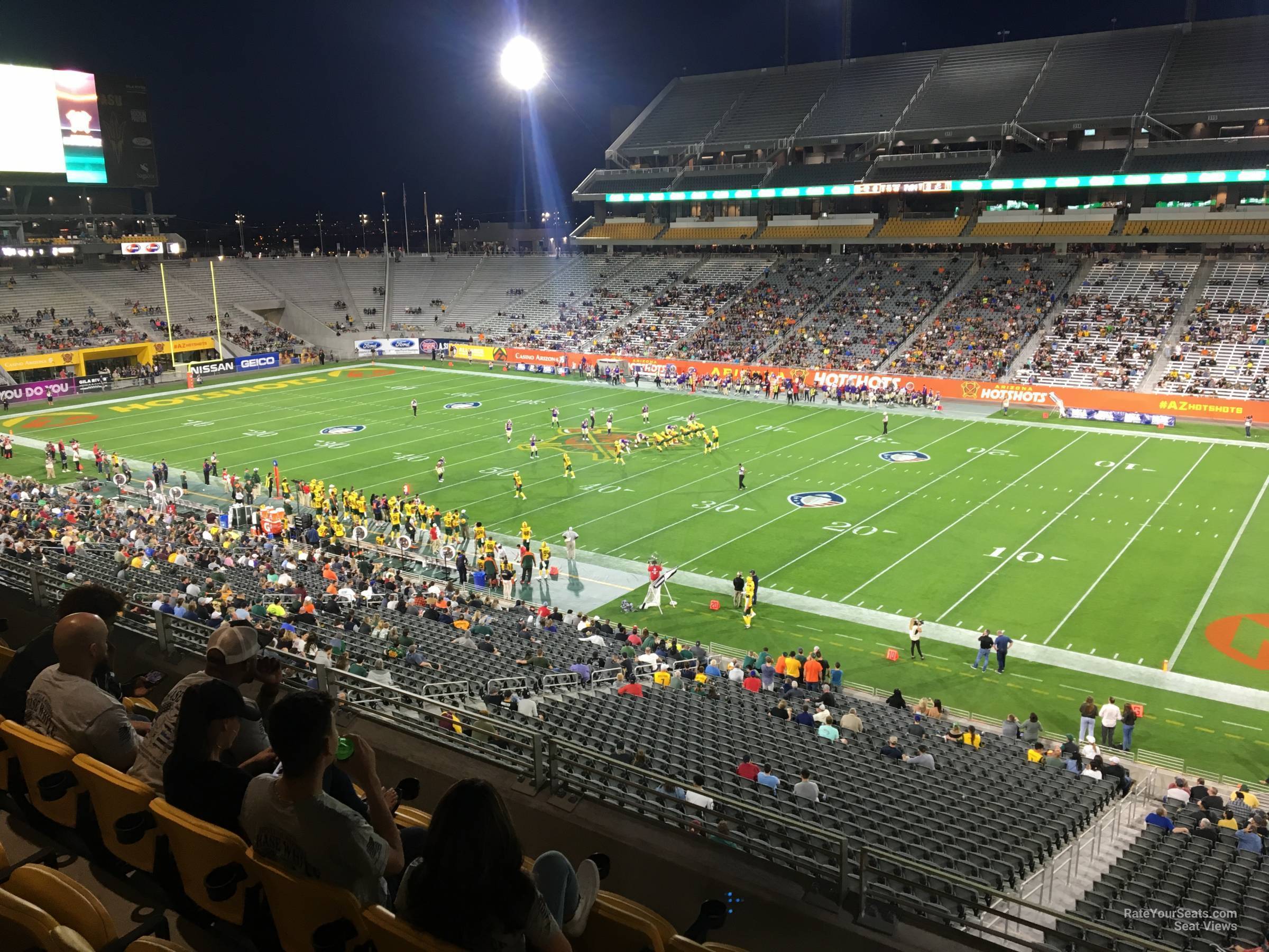 section 201, row 2 seat view  - mountain america stadium
