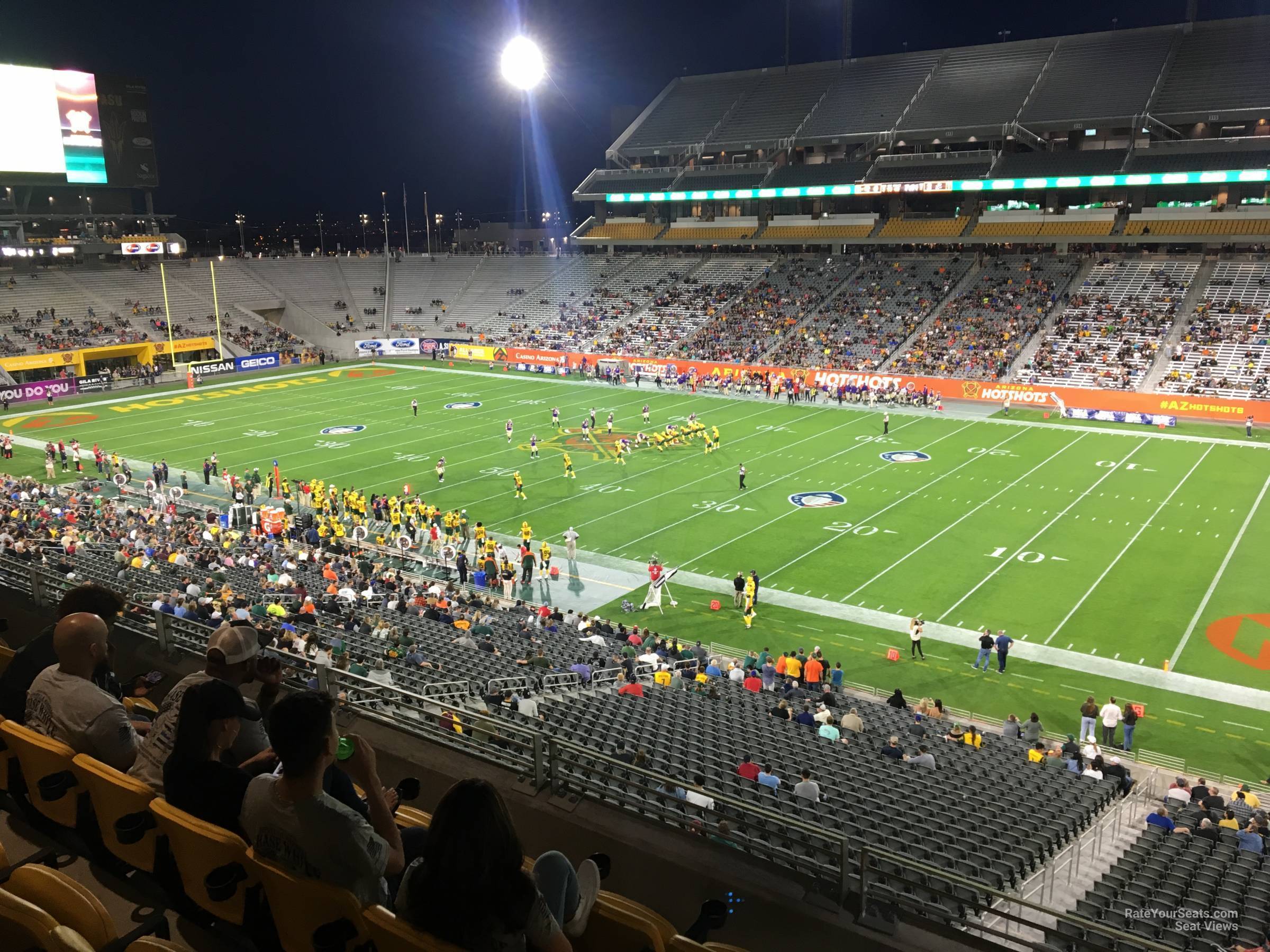 section 201, row 2 seat view  - sun devil stadium