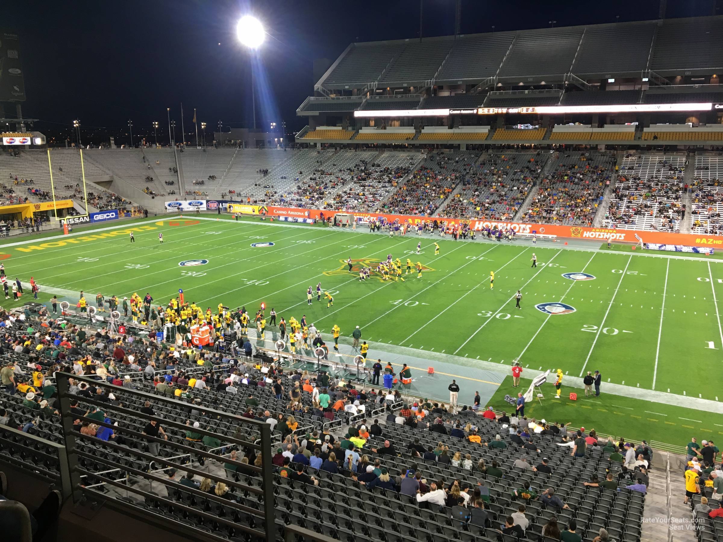 section 203, row 2 seat view  - sun devil stadium