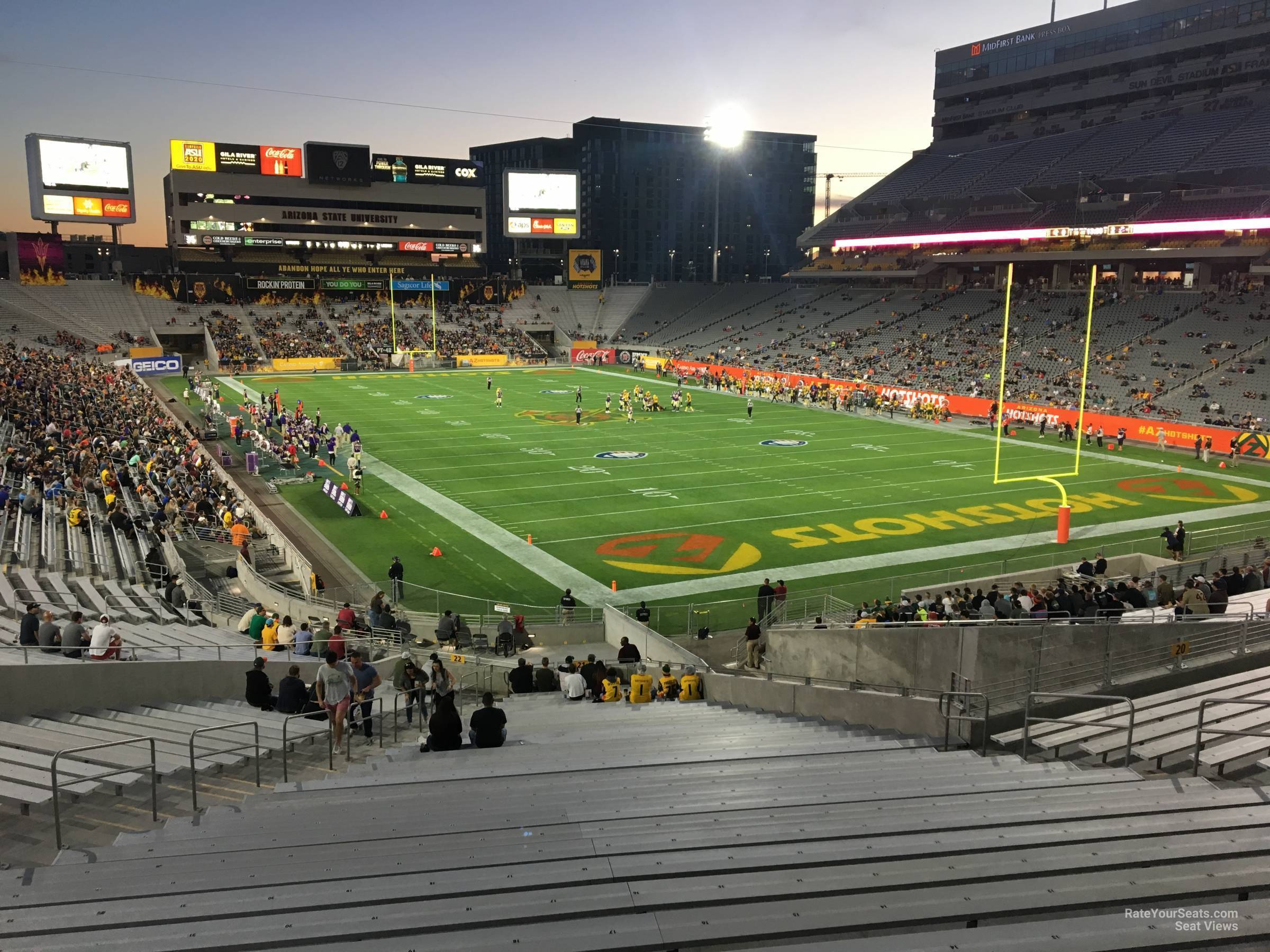 section 21, row 37 seat view  - sun devil stadium