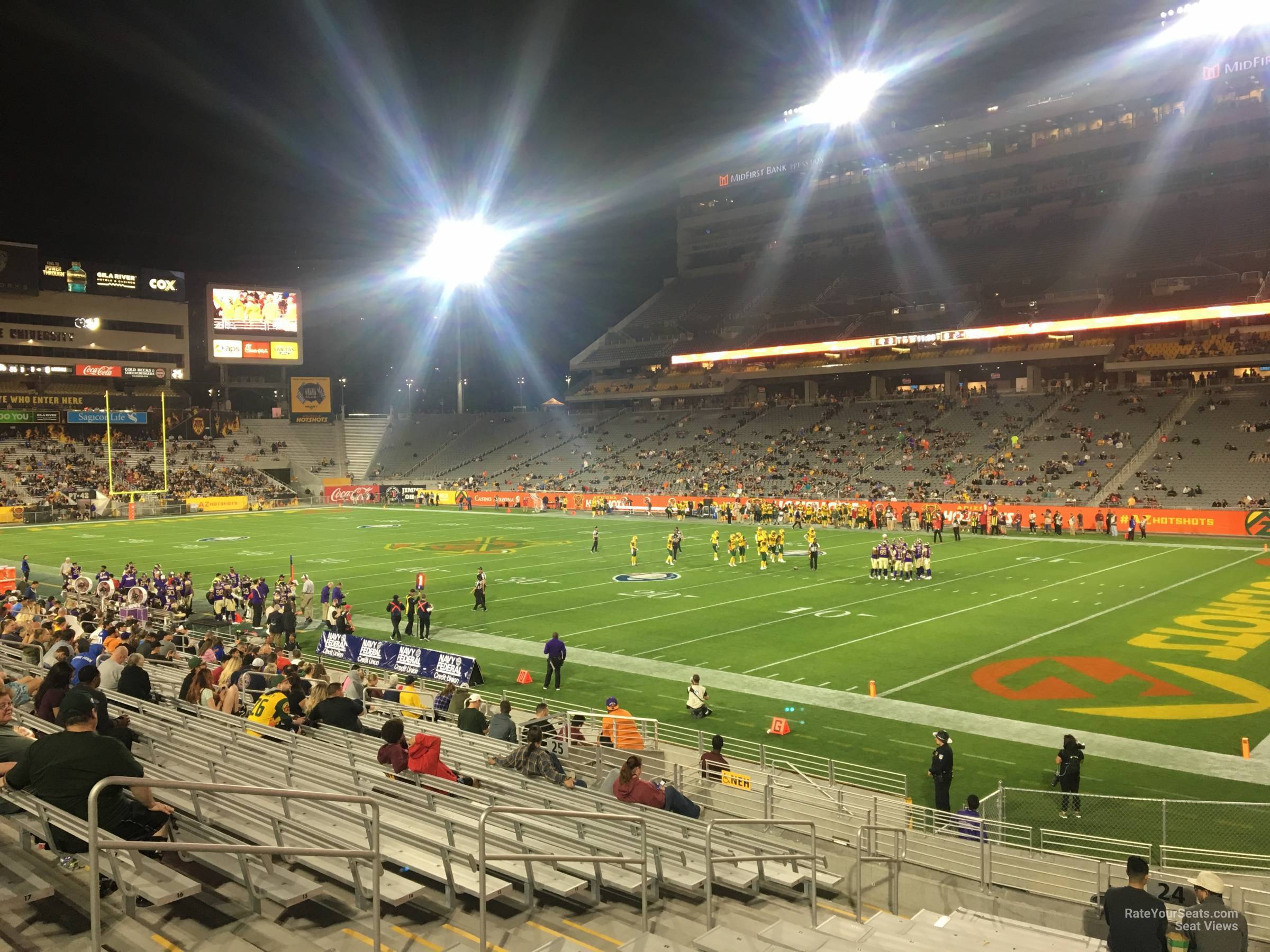 section 24, row 17 seat view  - sun devil stadium