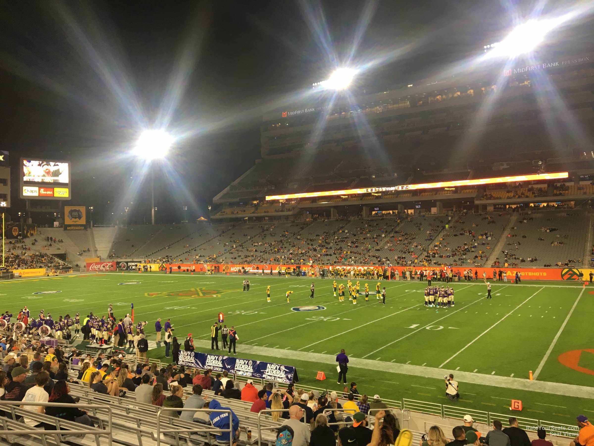 section 25, row 17 seat view  - sun devil stadium