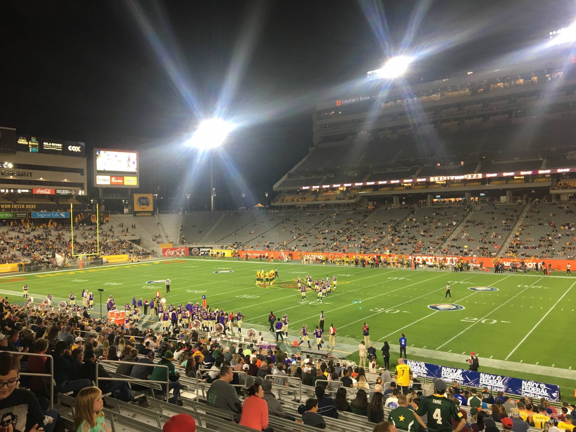 section 26, row 27 seat view  - sun devil stadium