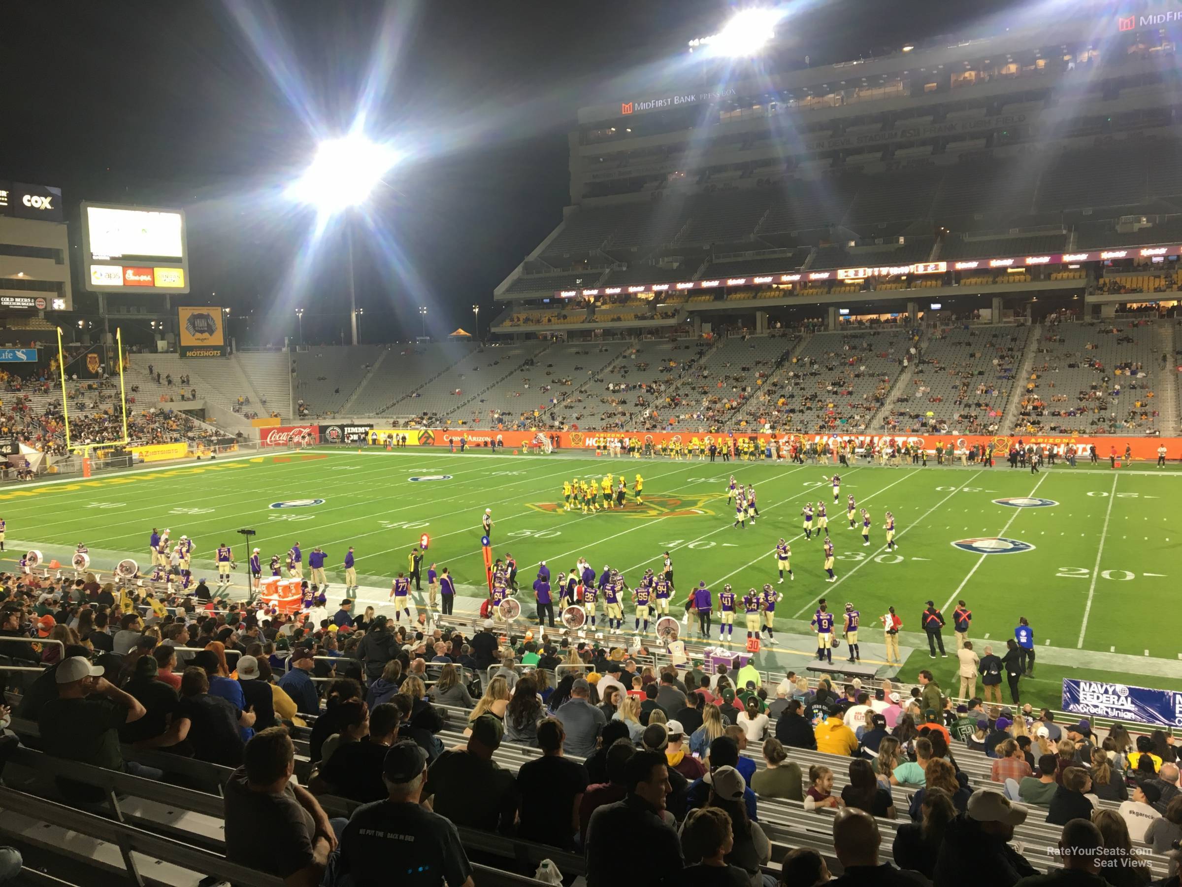 section 27, row 27 seat view  - sun devil stadium