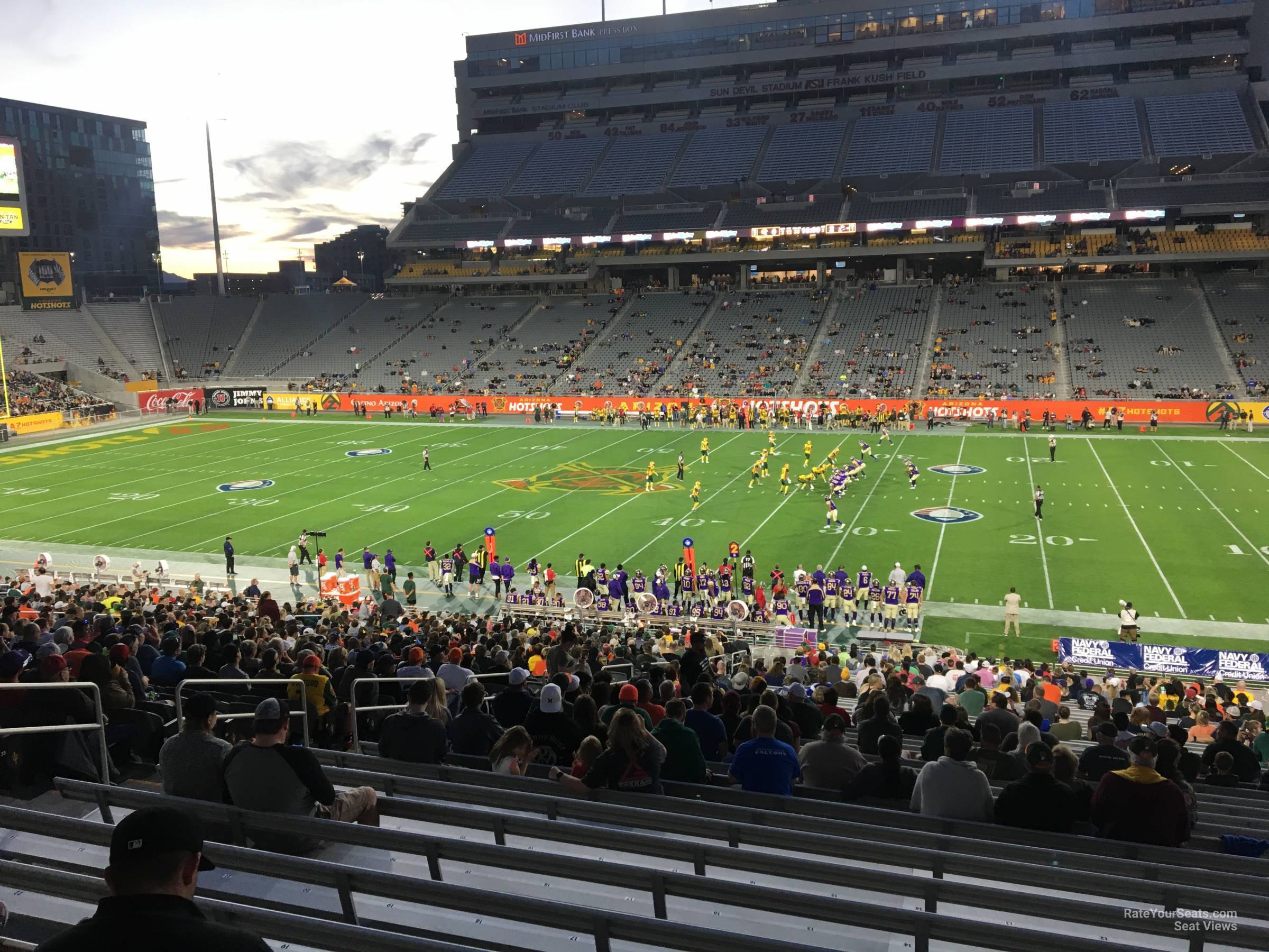 section 27, row 37 seat view  - sun devil stadium