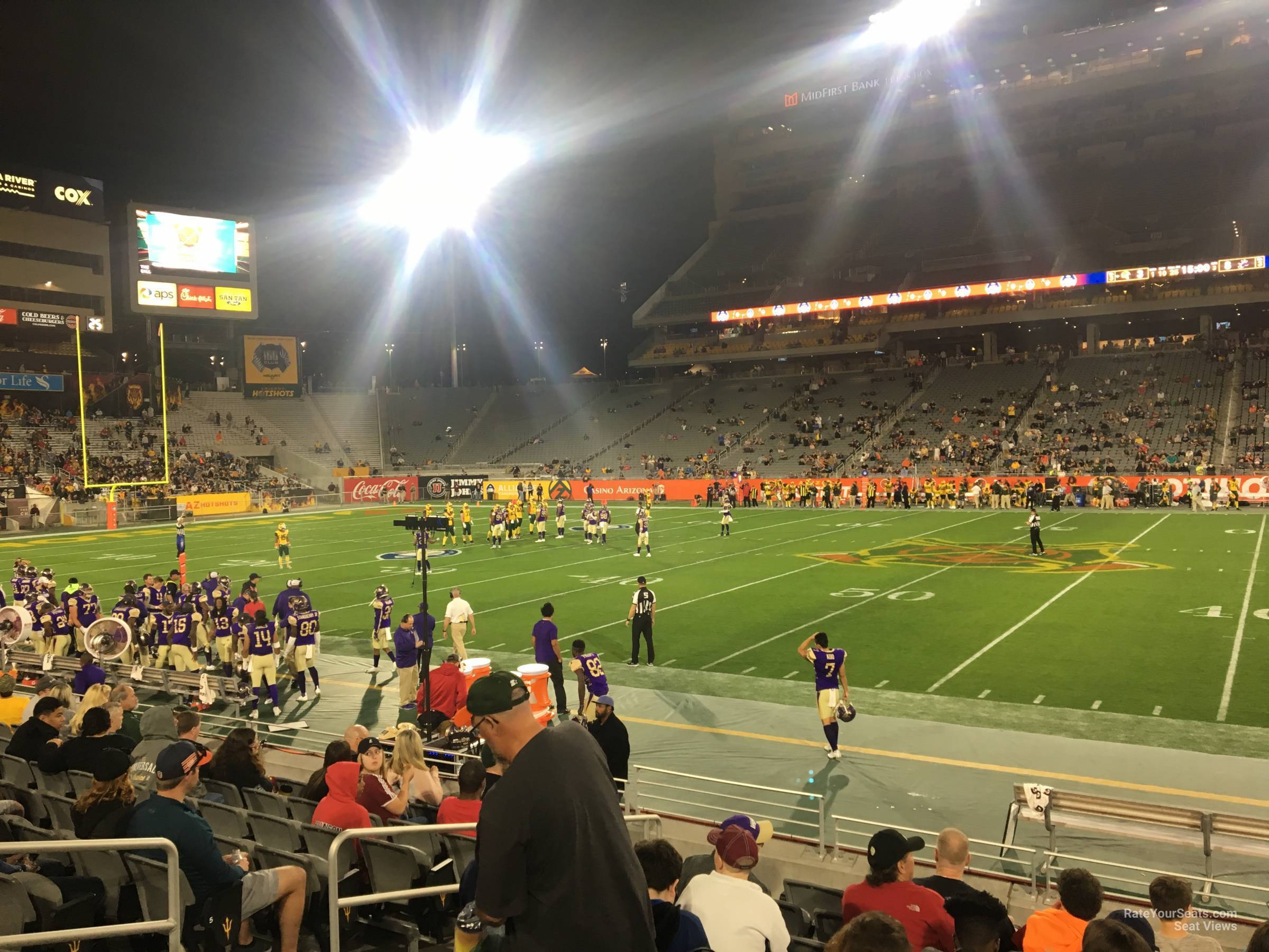 section 28, row 7 seat view  - sun devil stadium