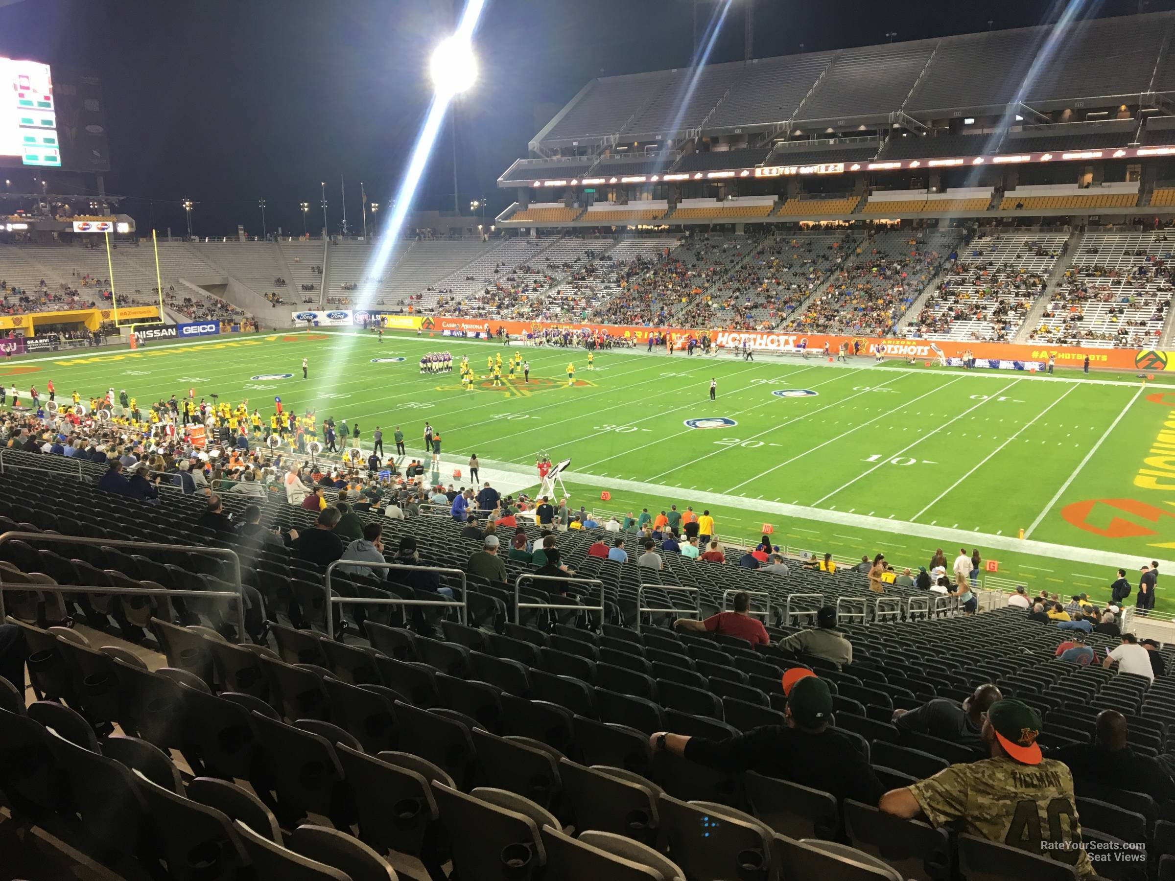 section 3, row 37 seat view  - sun devil stadium