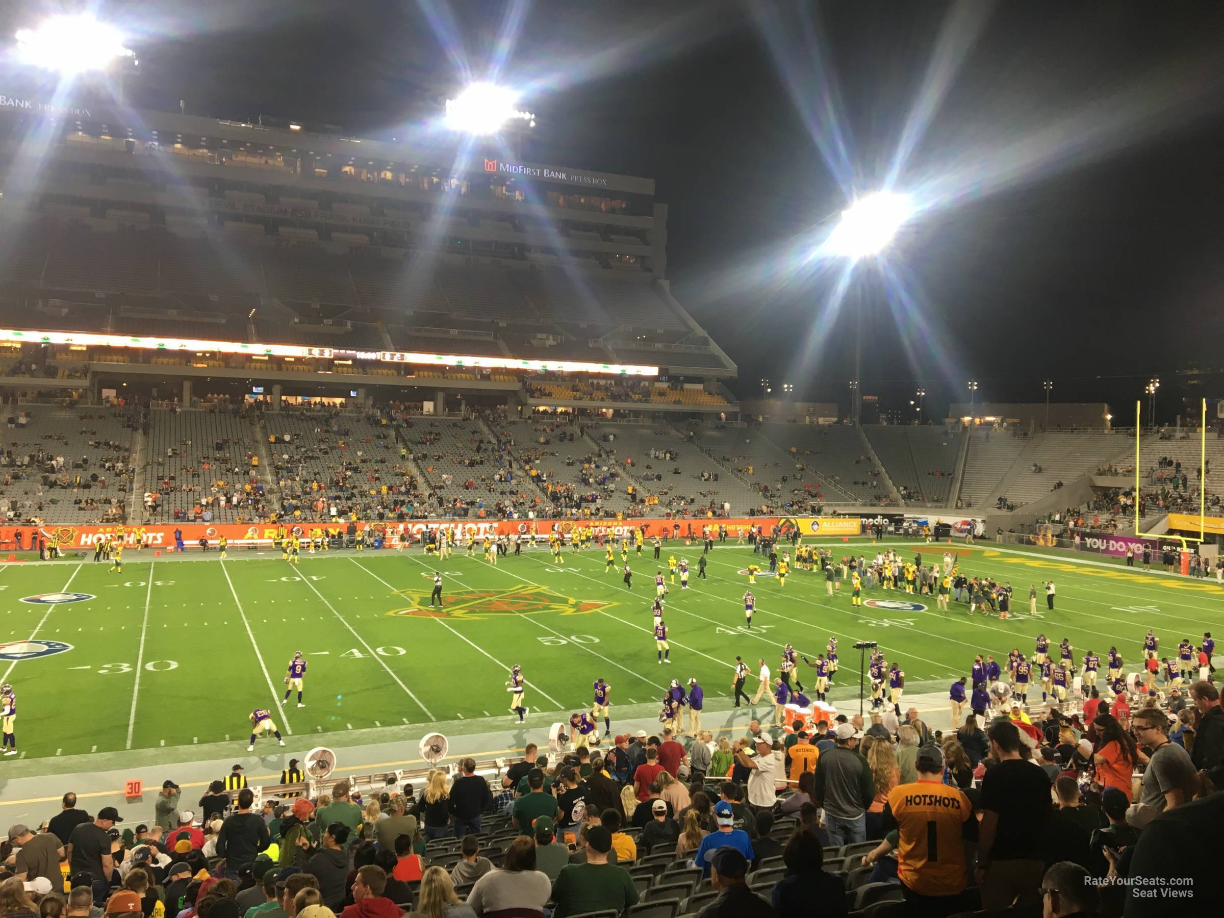 section 30, row 27 seat view  - sun devil stadium