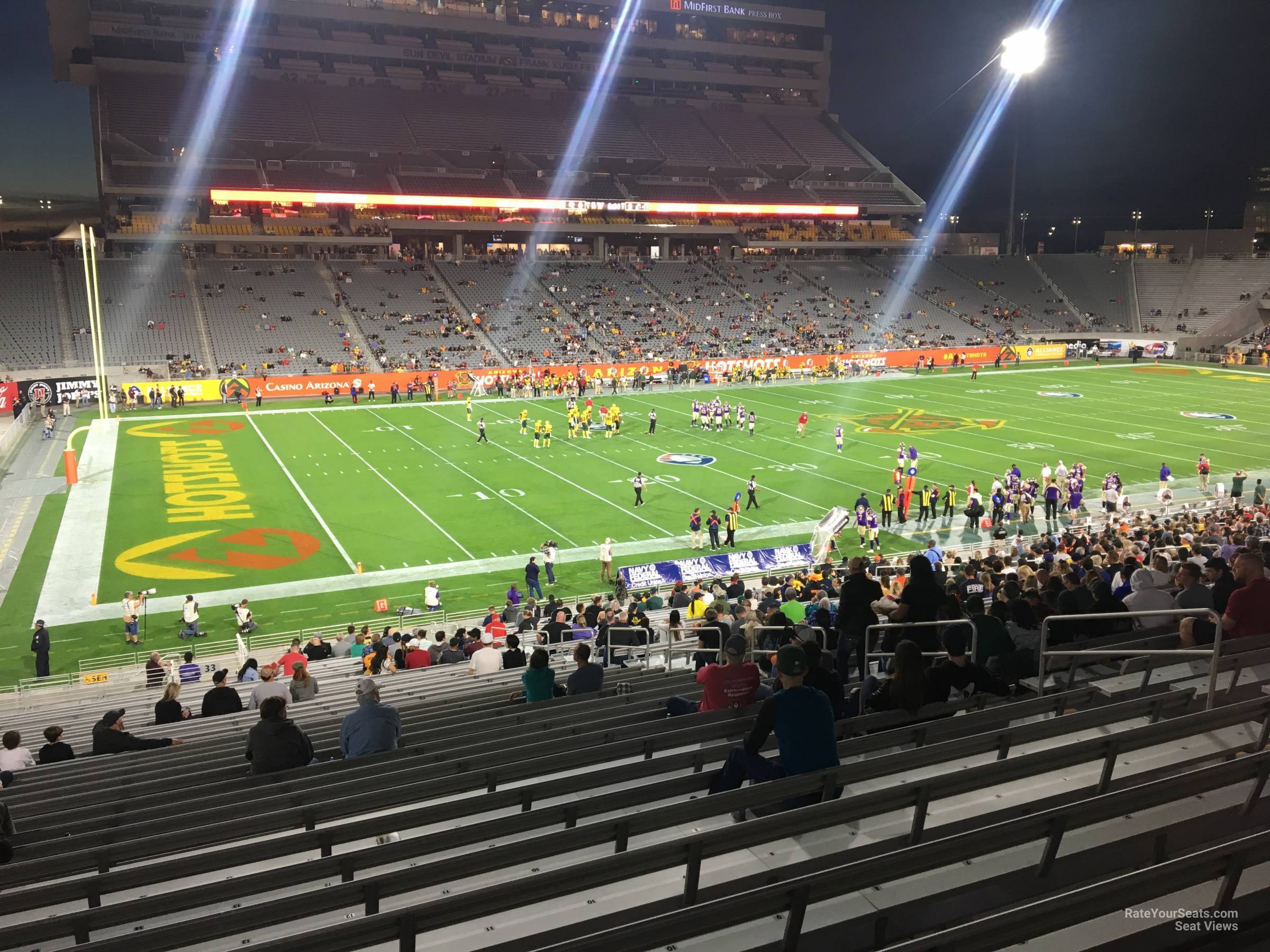 section 33, row 37 seat view  - sun devil stadium