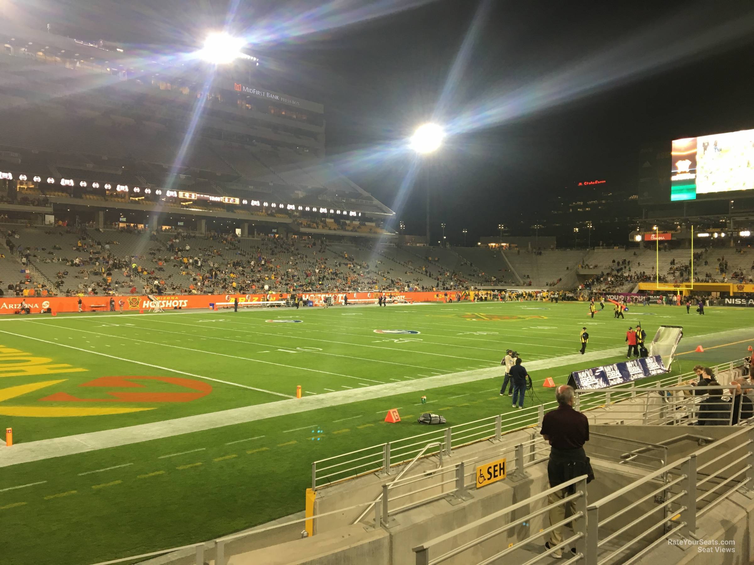 section 34, row 7 seat view  - sun devil stadium