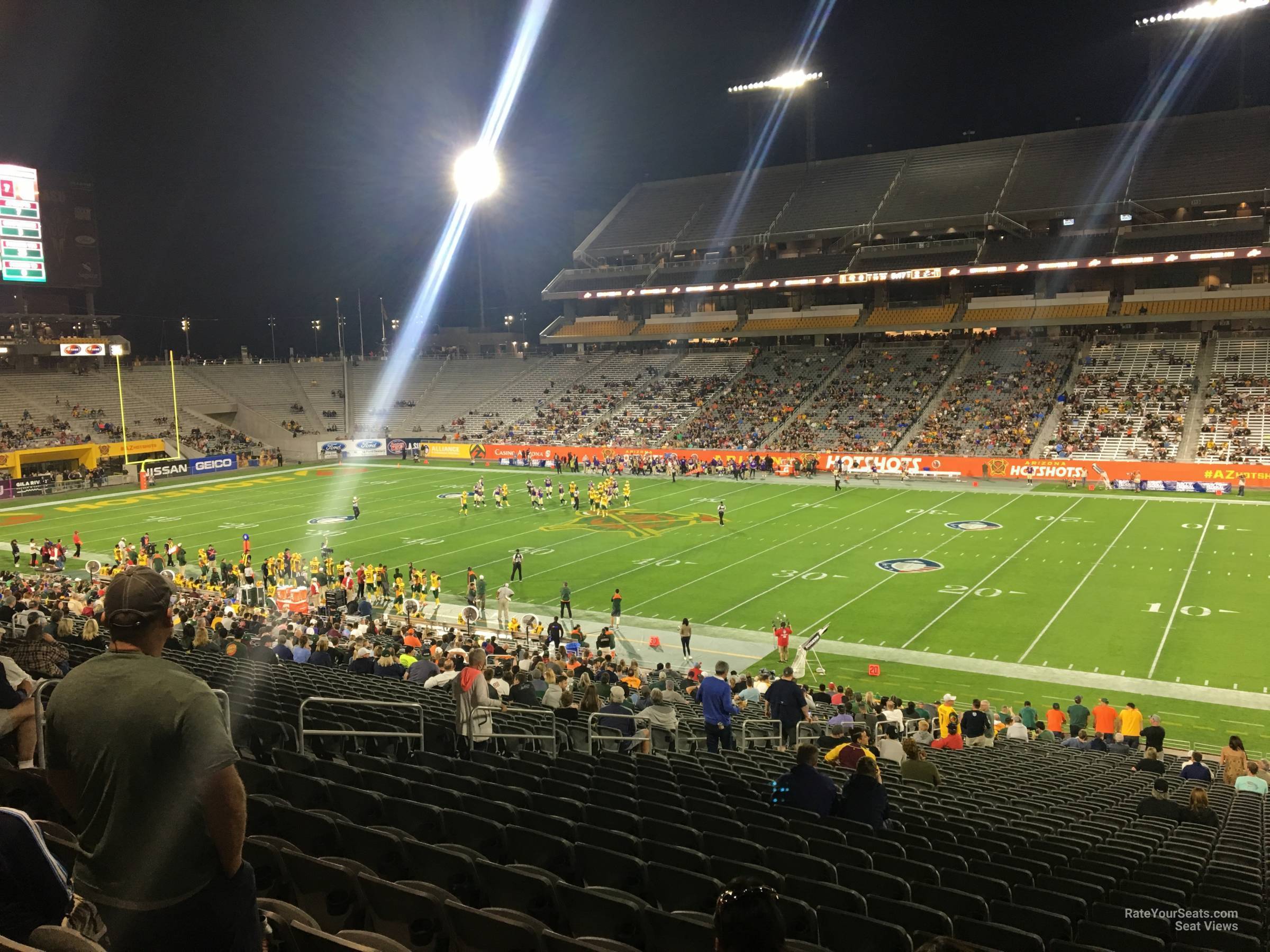 section 4, row 37 seat view  - sun devil stadium