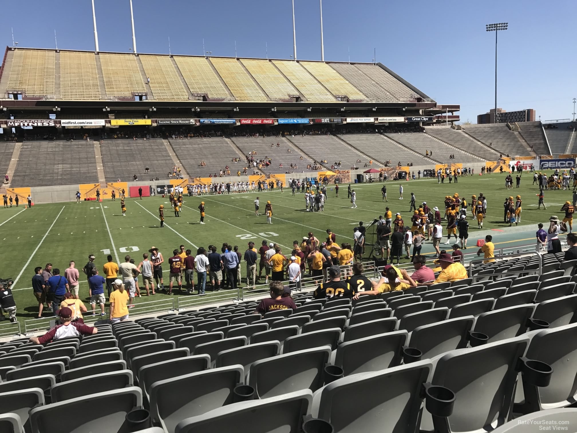 section 10, row 15 seat view  - mountain america stadium