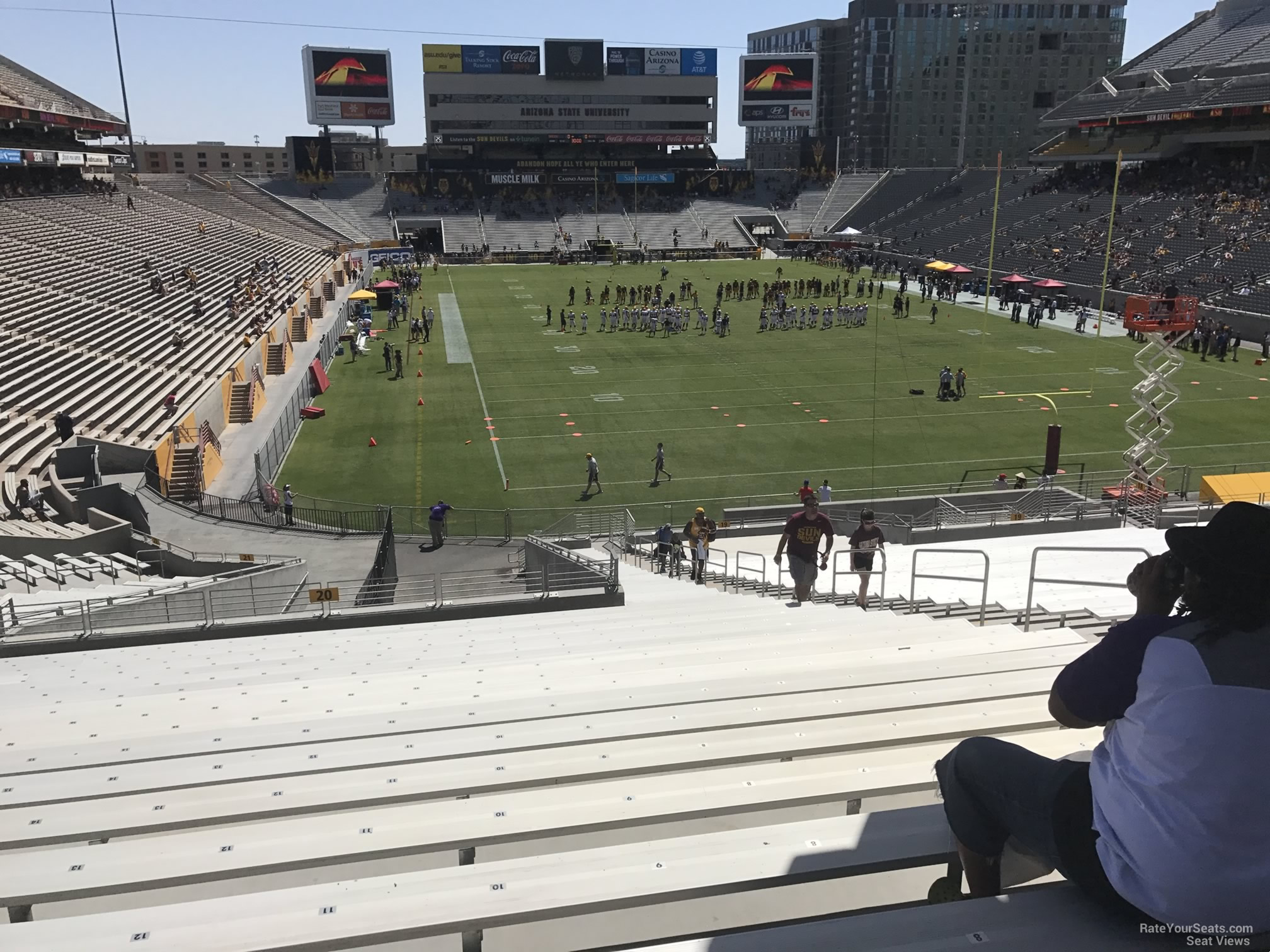section 20, row 45 seat view  - mountain america stadium