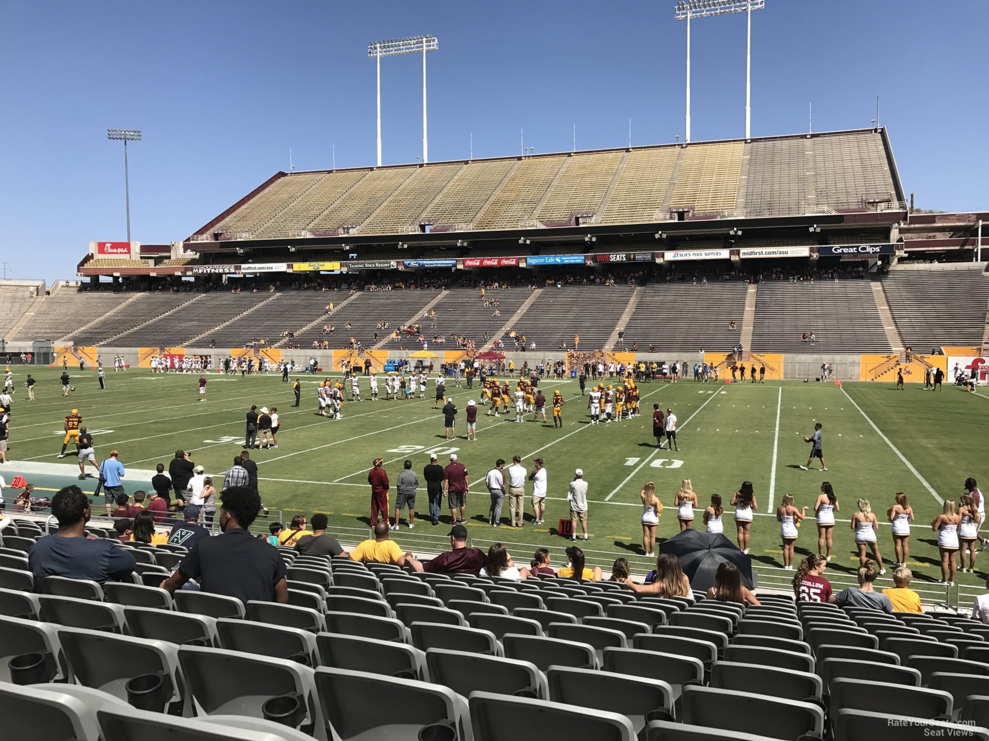 section 4, row 15 seat view  - mountain america stadium