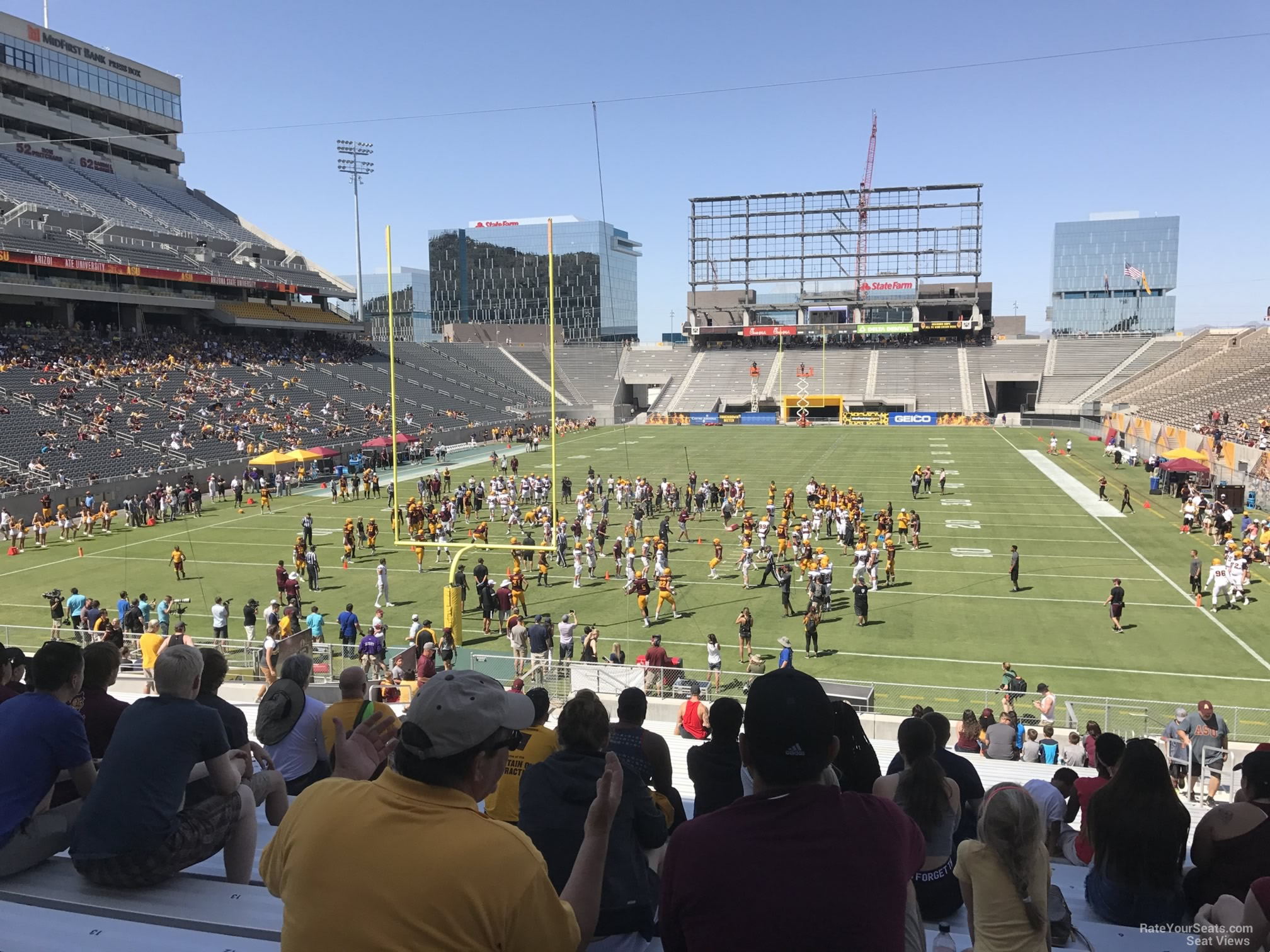 section 39, row 35 seat view  - sun devil stadium