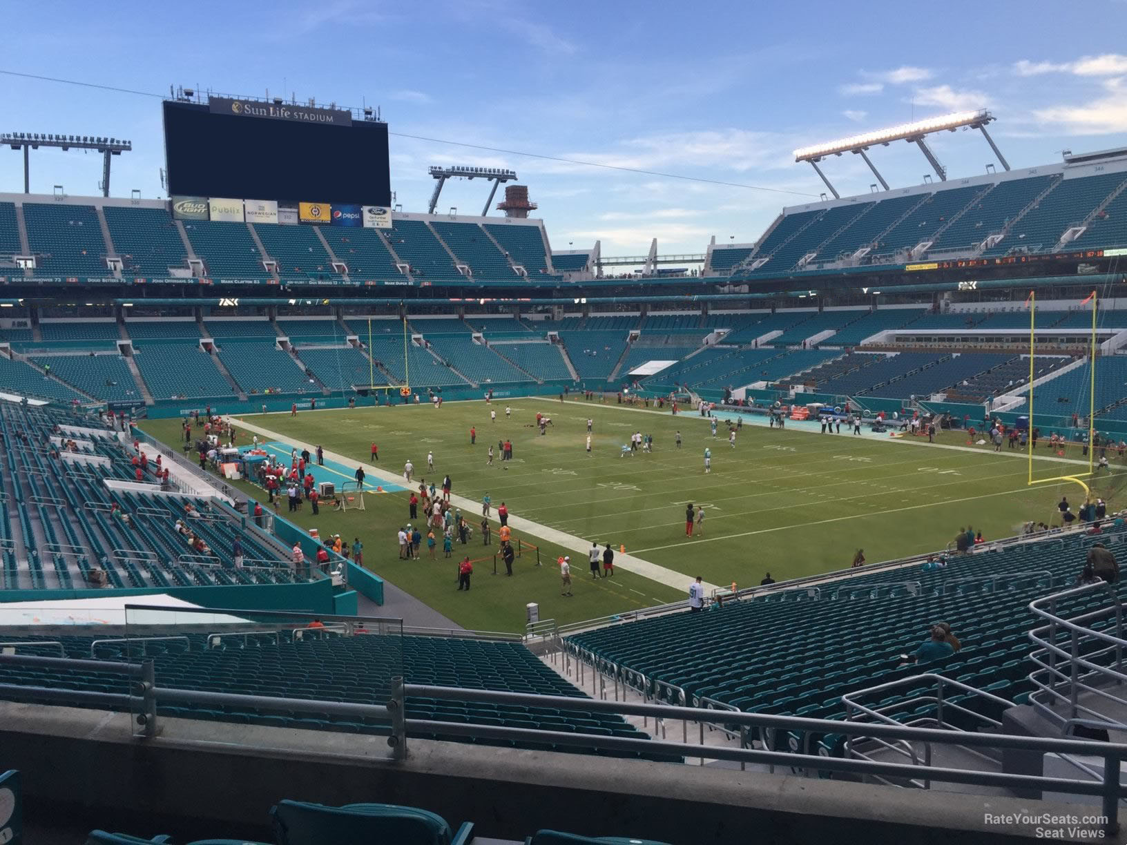 section 209, row 5 seat view  for football - hard rock stadium