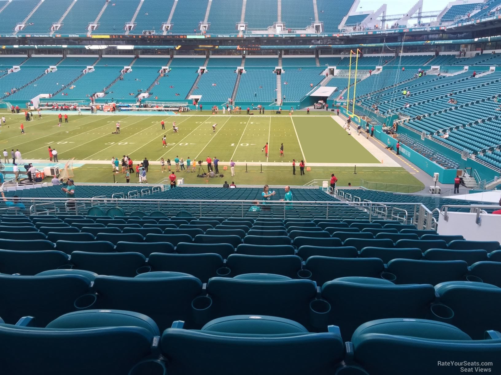section 243, row 10 seat view  for football - hard rock stadium