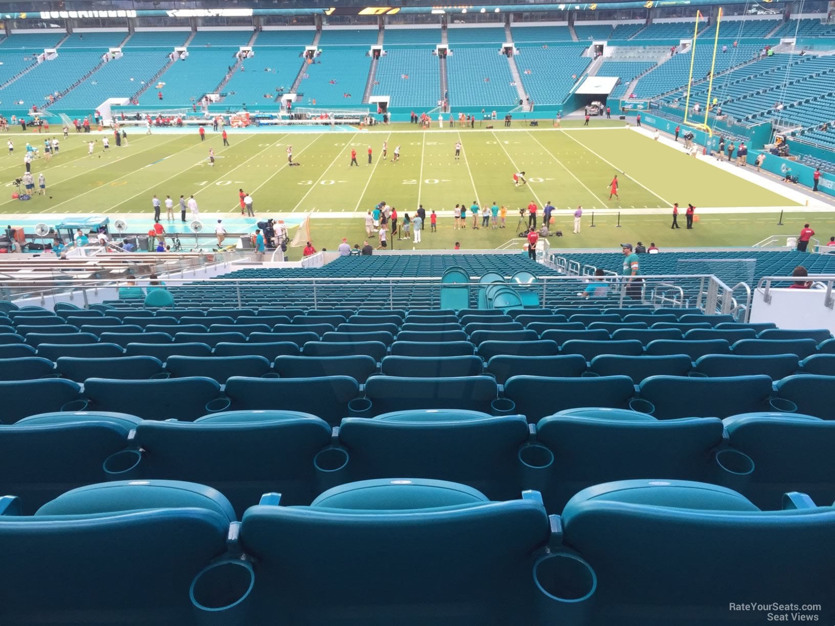 section 244, row 10 seat view  for football - hard rock stadium