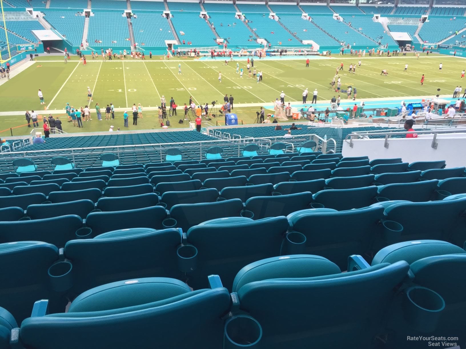 section 249, row 10 seat view  for football - hard rock stadium