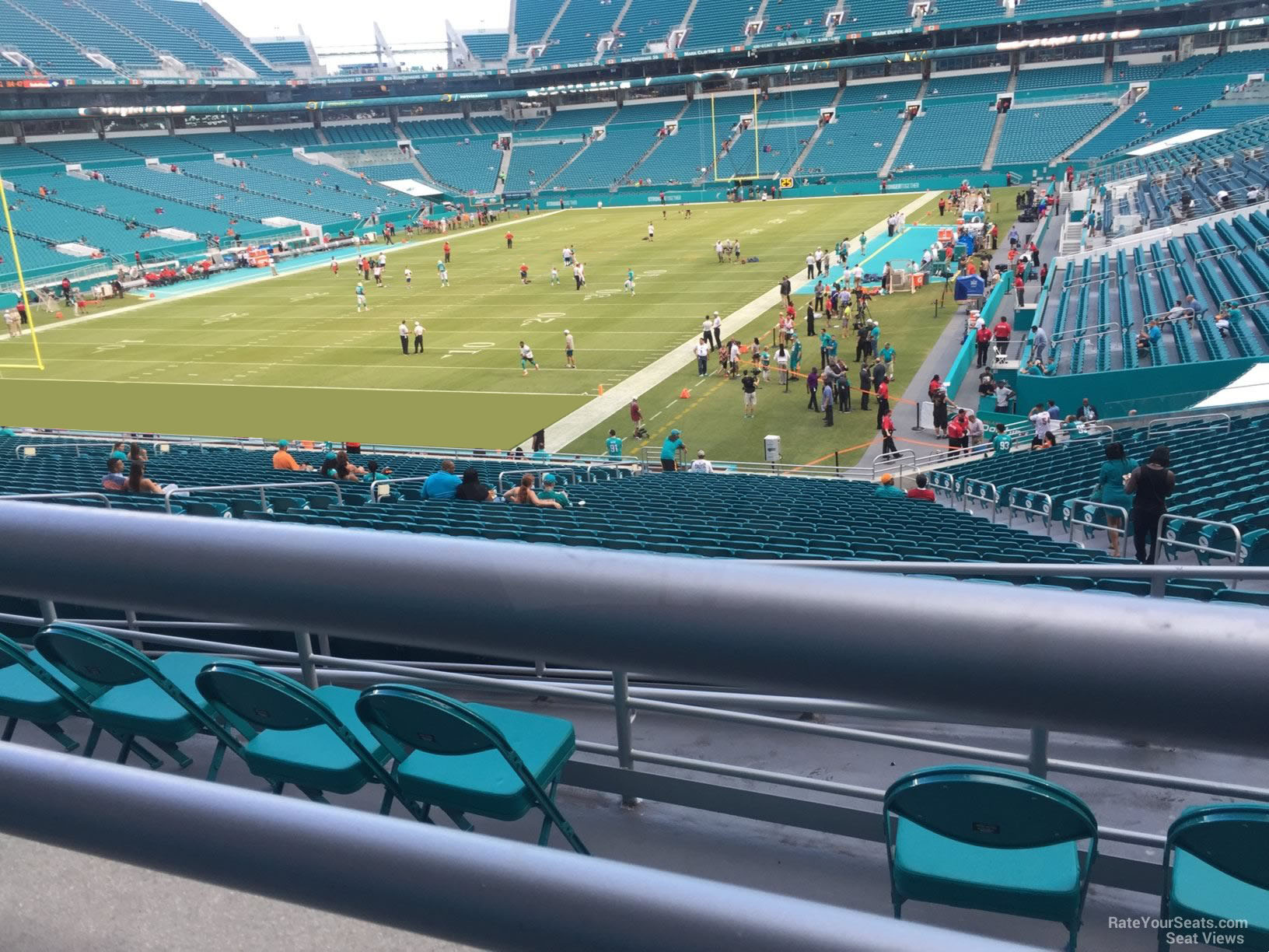 section 256 seat view  for football - hard rock stadium