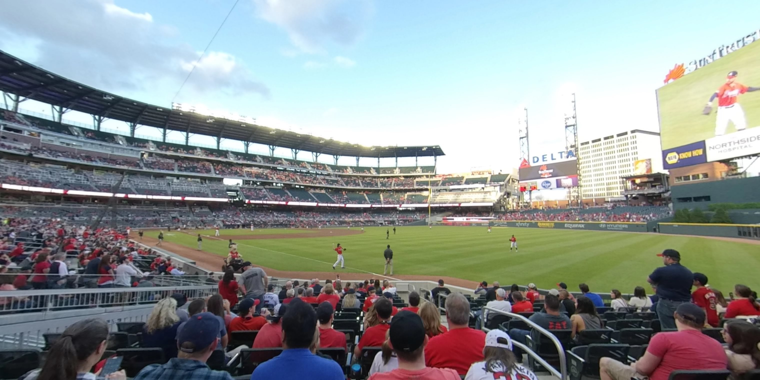 section 10 panoramic seat view  for baseball - truist park