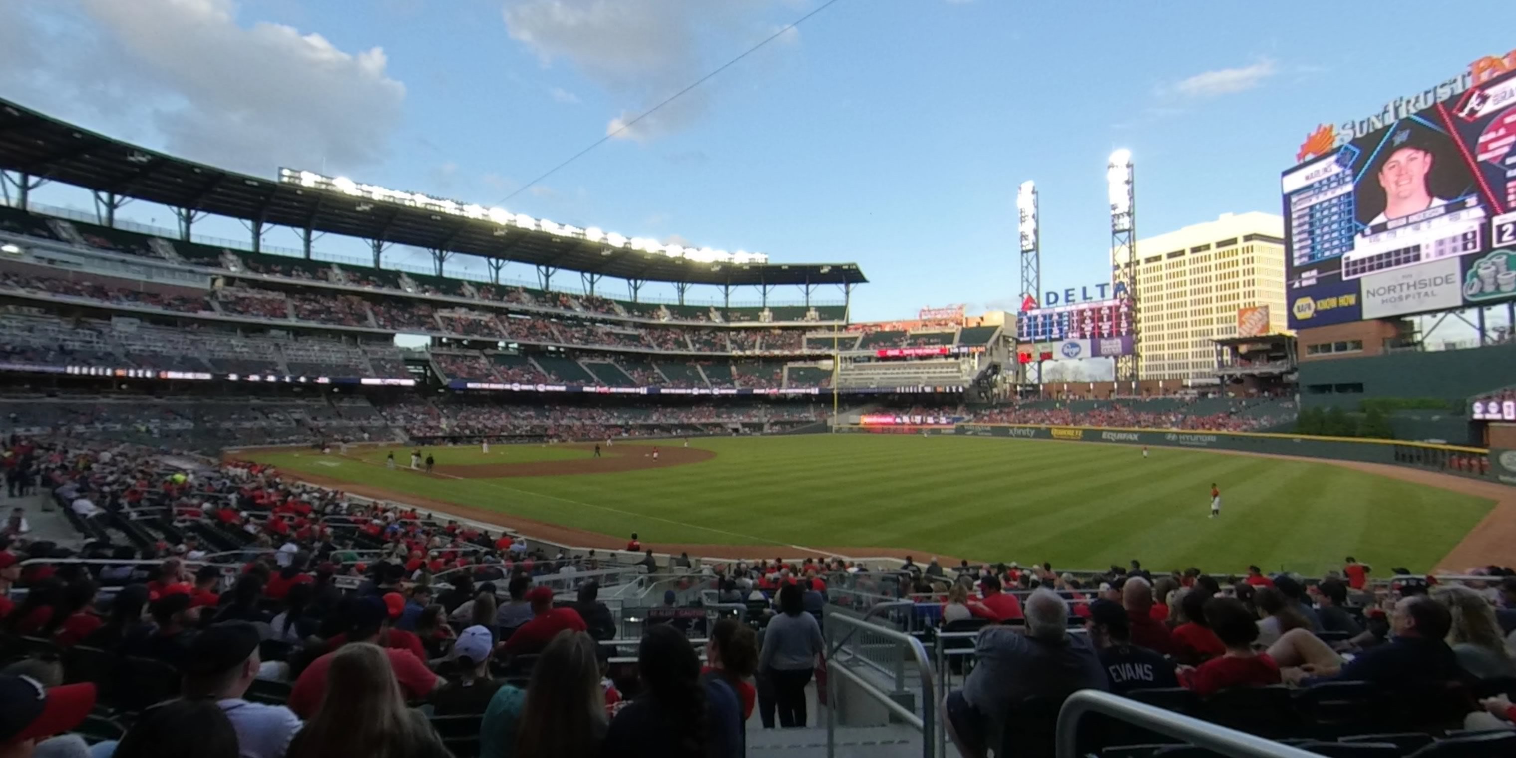 section 110 panoramic seat view  - truist park