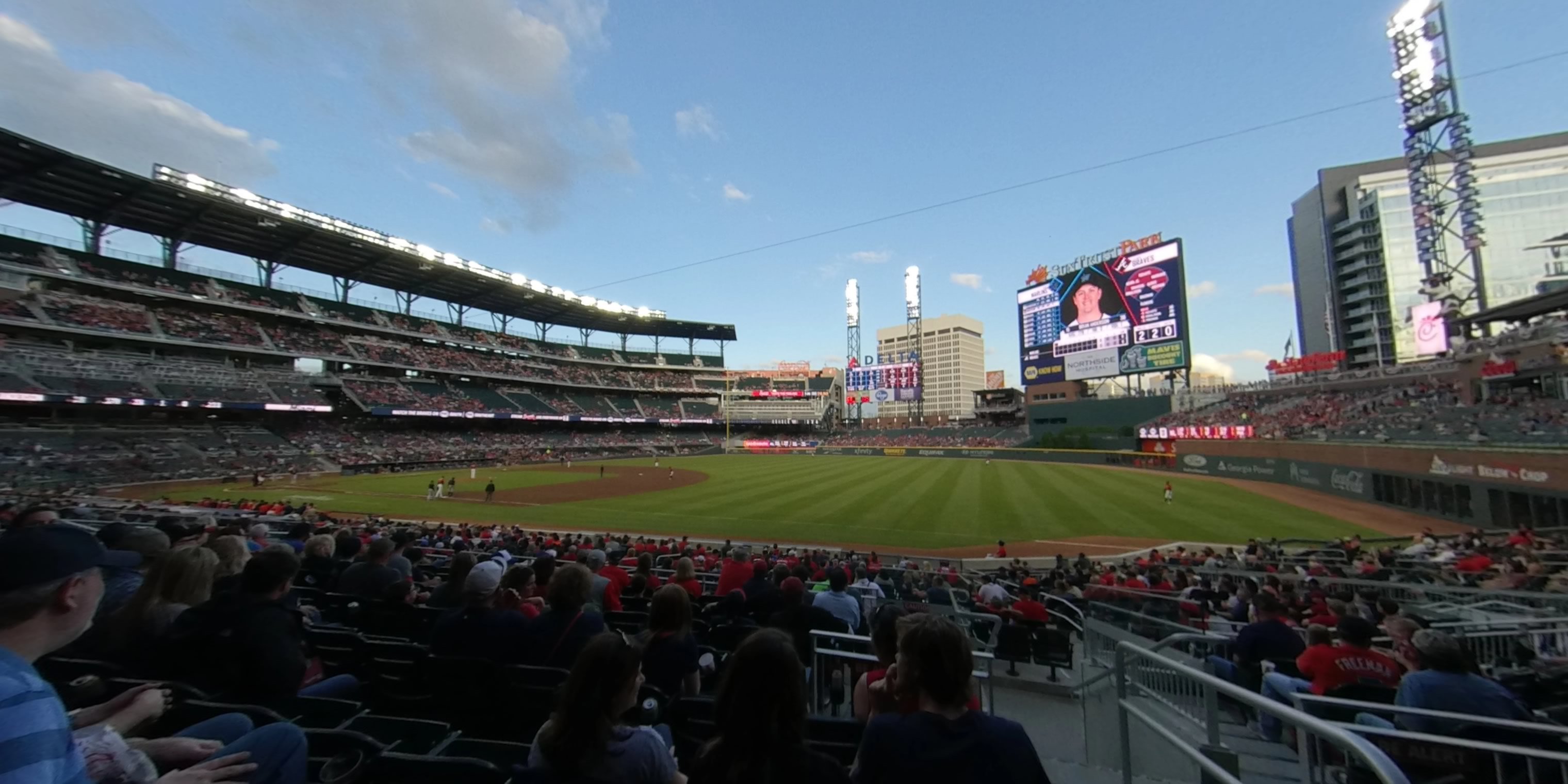 section 112 panoramic seat view  - truist park
